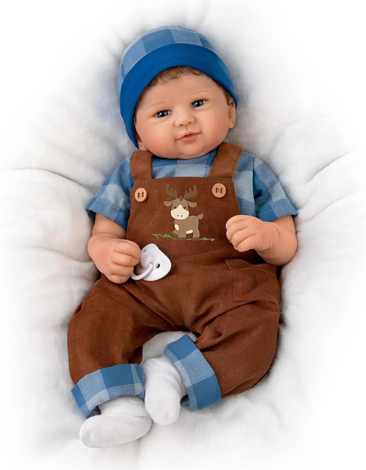The Ashton-Drake Galleries Adventure Awaits Authentic Silicone Realistic Baby Boy Doll by Sandy Faber