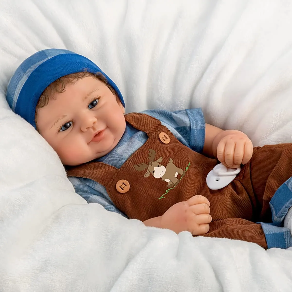 The Ashton-Drake Galleries Adventure Awaits Authentic Silicone Realistic Baby Boy Doll by Sandy Faber