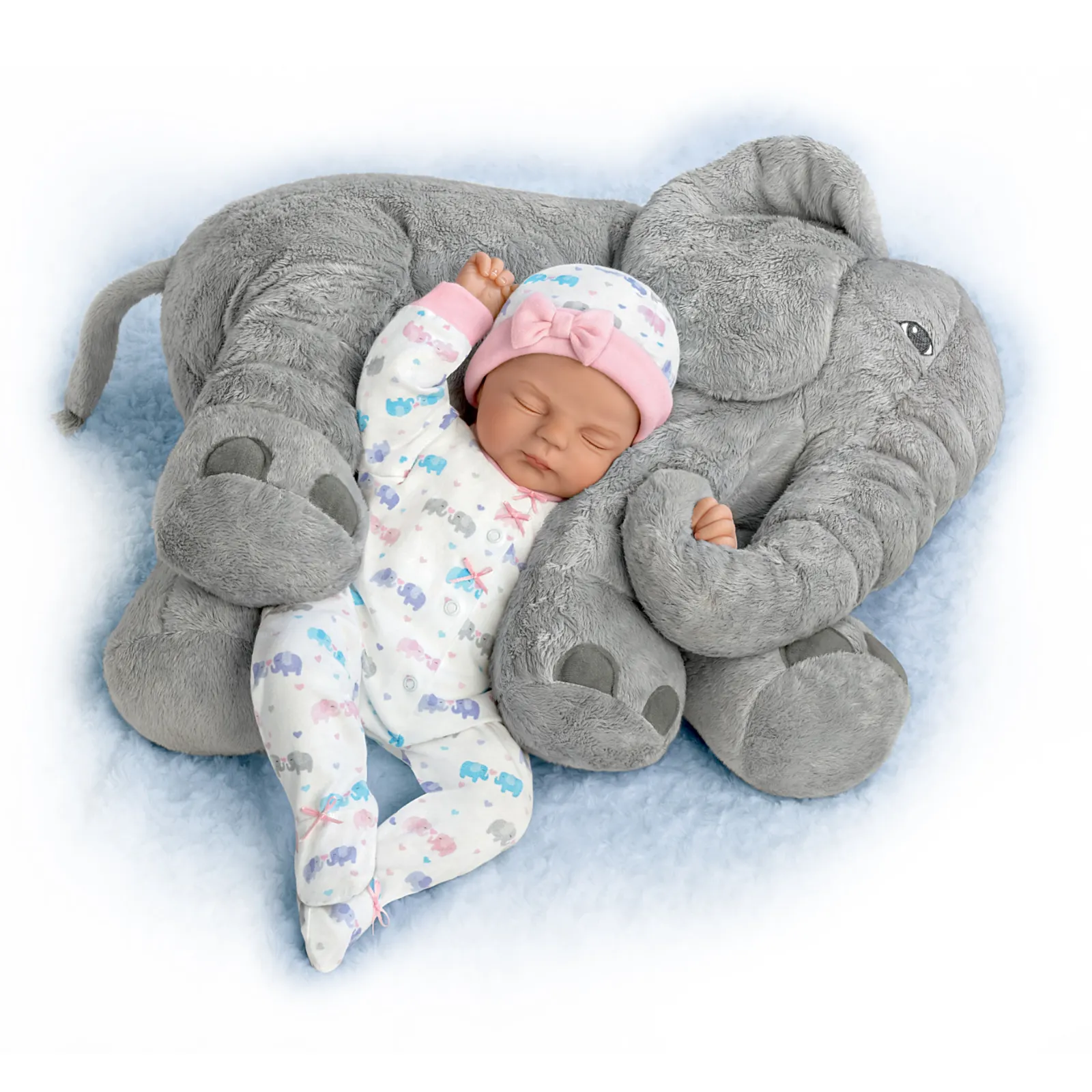 The Ashton - Drake Galleries Elle & Peanut So Truly Real® Lifelike & Handcrafted With Soft RealTouch® Vinyl Skin Realistic Weighted Doll by Violet Parker 16"-inches