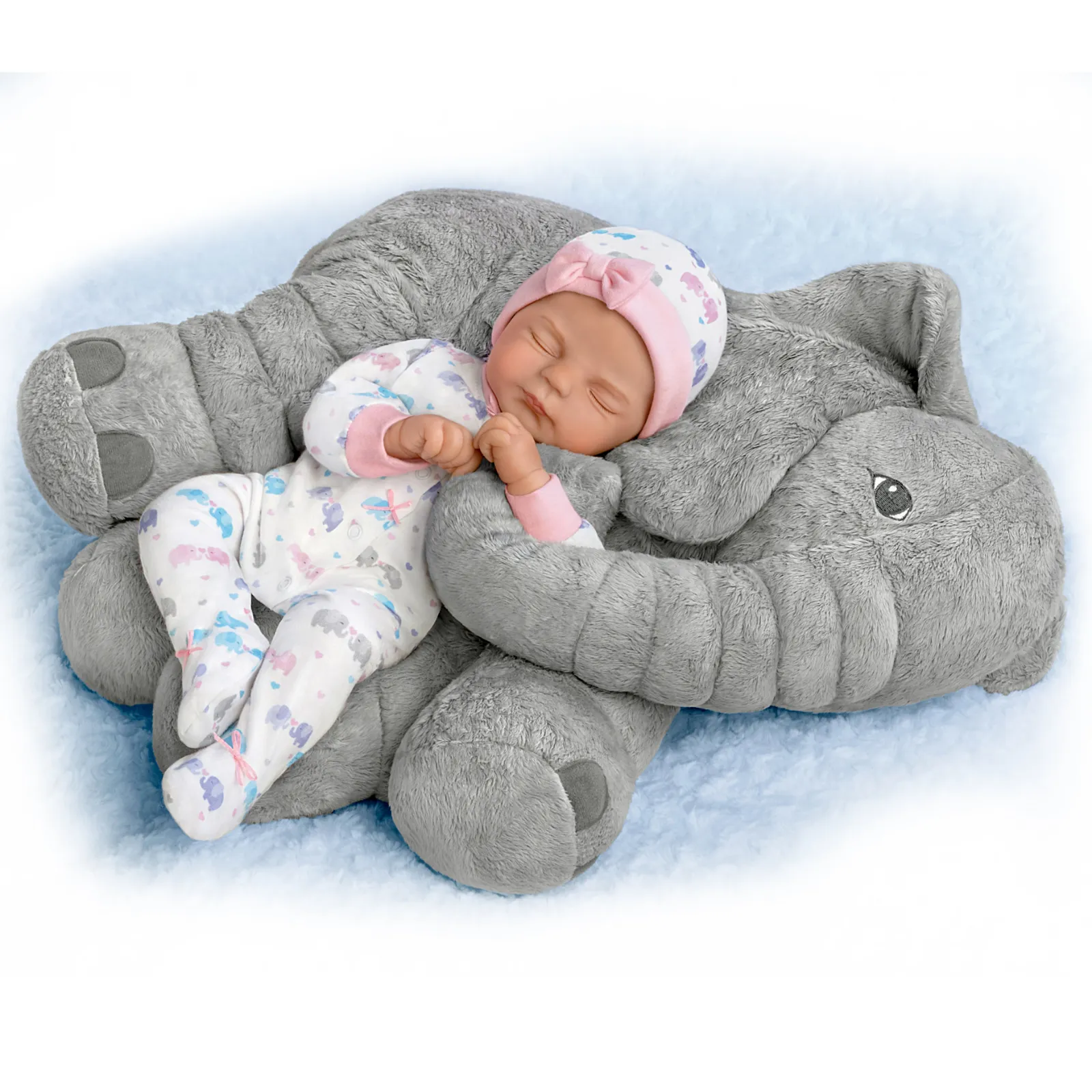 The Ashton - Drake Galleries Elle & Peanut So Truly Real® Lifelike & Handcrafted With Soft RealTouch® Vinyl Skin Realistic Weighted Doll by Violet Parker 16"-inches