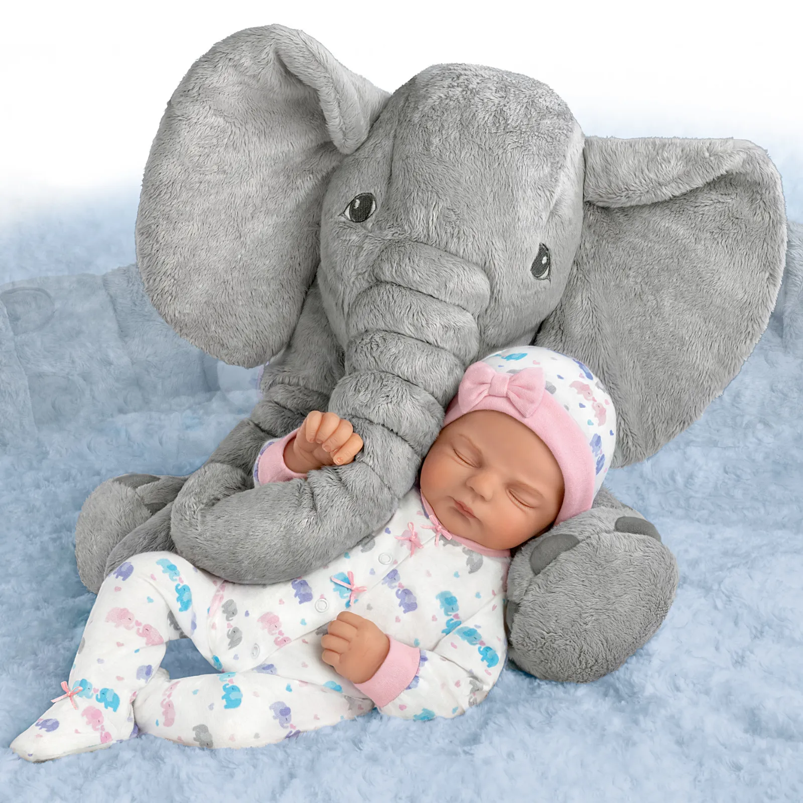 The Ashton - Drake Galleries Elle & Peanut So Truly Real® Lifelike & Handcrafted With Soft RealTouch® Vinyl Skin Realistic Weighted Doll by Violet Parker 16"-inches