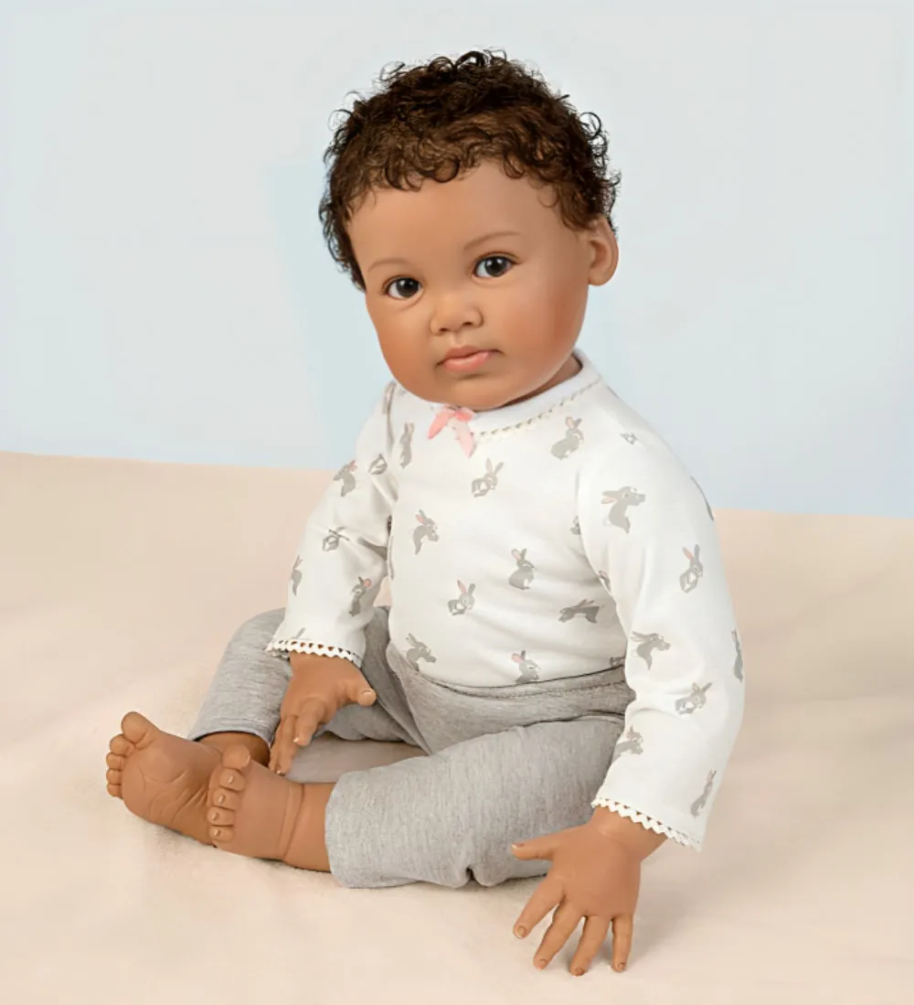 The Ashton-Drake Galleries Such A Doll Photo Contest Collection Issue #8: 'Paris' Baby Doll Handcrafted Lifelike with RealTouch® Vinyl and Hand-Rooted Hair by Ping Lau 20-Inches