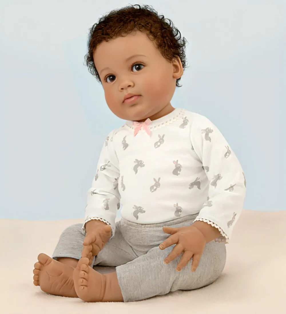 The Ashton-Drake Galleries Such A Doll Photo Contest Collection Issue #8: 'Paris' Baby Doll Handcrafted Lifelike with RealTouch® Vinyl and Hand-Rooted Hair by Ping Lau 20-Inches