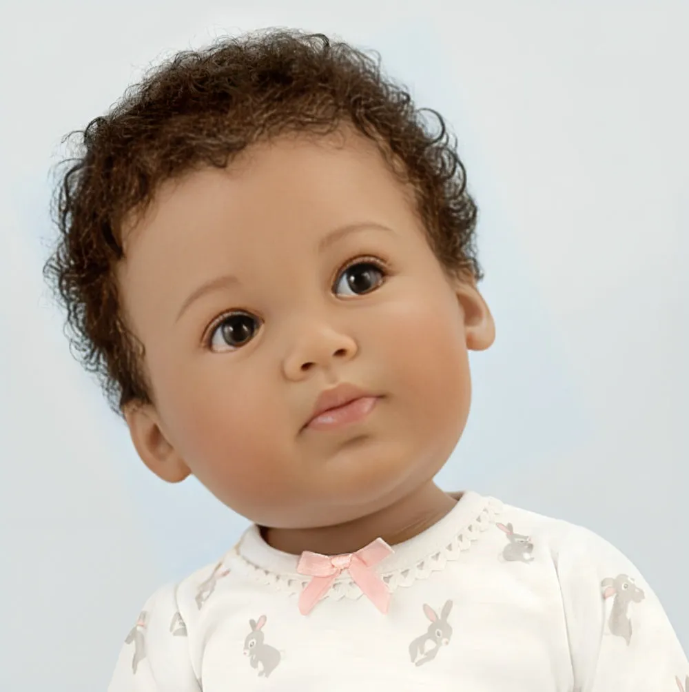 The Ashton-Drake Galleries Such A Doll Photo Contest Collection Issue #8: 'Paris' Baby Doll Handcrafted Lifelike with RealTouch® Vinyl and Hand-Rooted Hair by Ping Lau 20-Inches