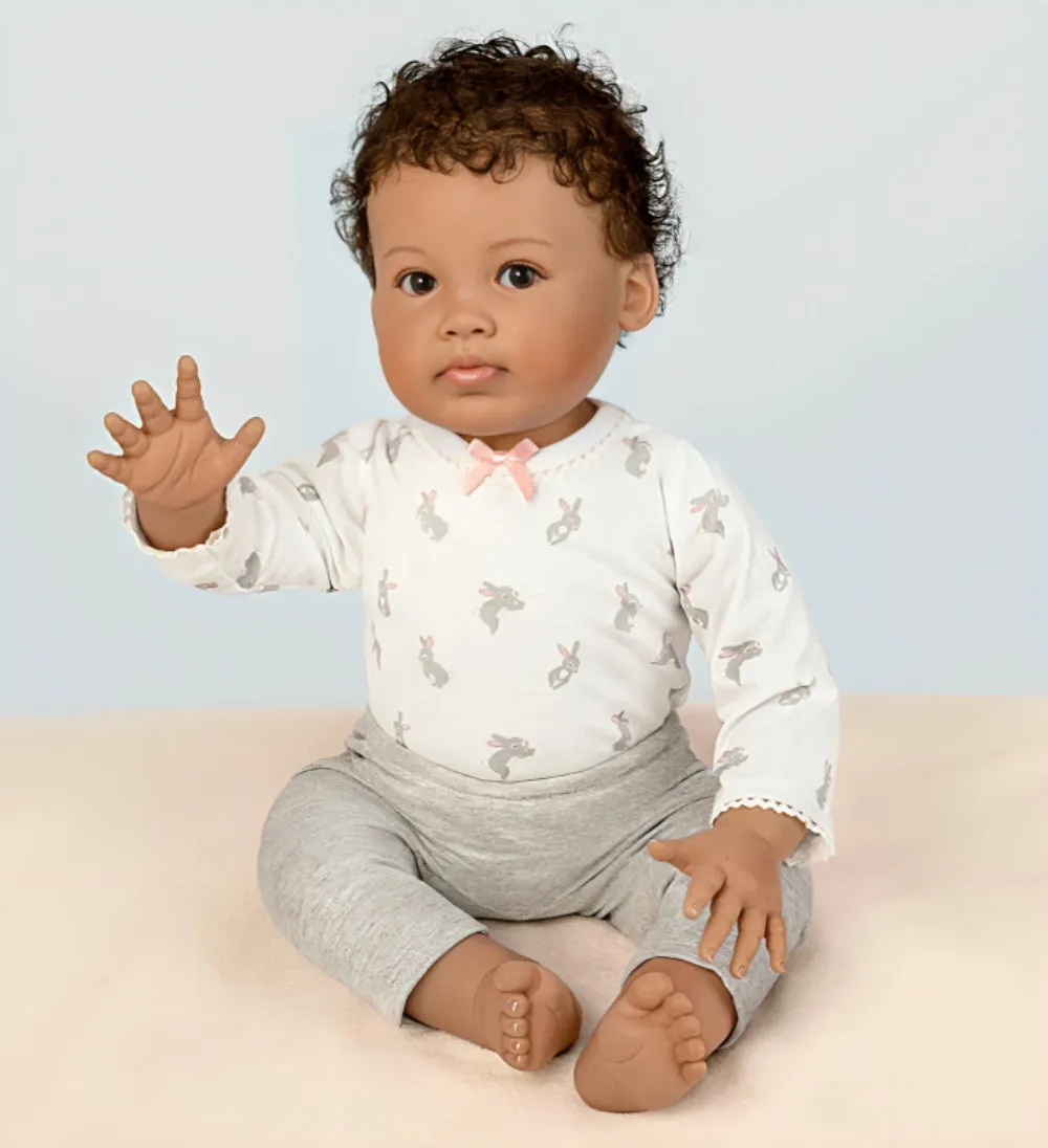 The Ashton-Drake Galleries Such A Doll Photo Contest Collection Issue #8: 'Paris' Baby Doll Handcrafted Lifelike with RealTouch® Vinyl and Hand-Rooted Hair by Ping Lau 20-Inches