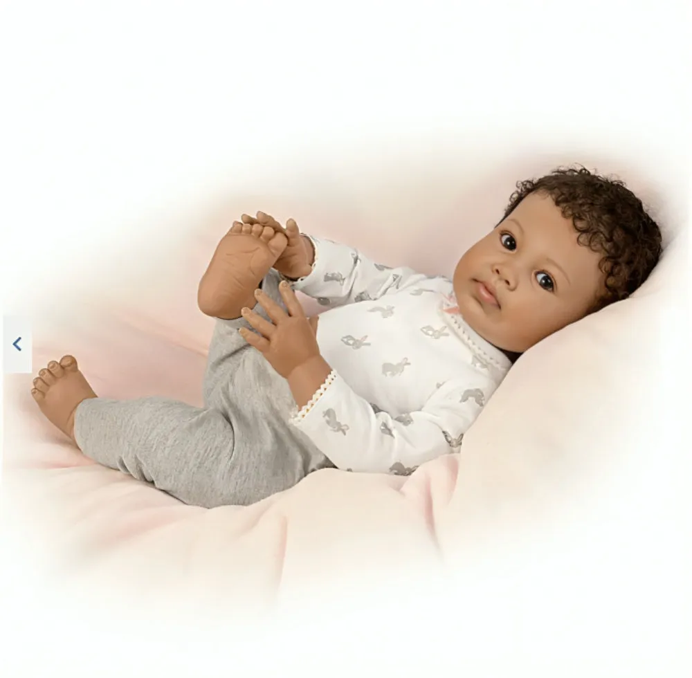 The Ashton-Drake Galleries Such A Doll Photo Contest Collection Issue #8: 'Paris' Baby Doll Handcrafted Lifelike with RealTouch® Vinyl and Hand-Rooted Hair by Ping Lau 20-Inches