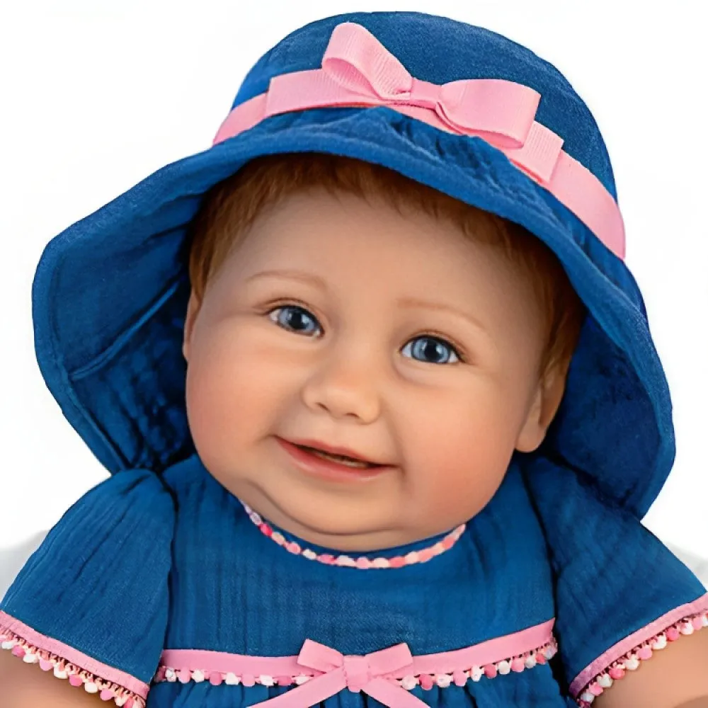 The Ashton-Drake Galleries Summertime Sweetie Poseable Baby Doll is Ready for Your Afternoon Adventures RealTouch Vinyl by Sherry Miller 21-inches