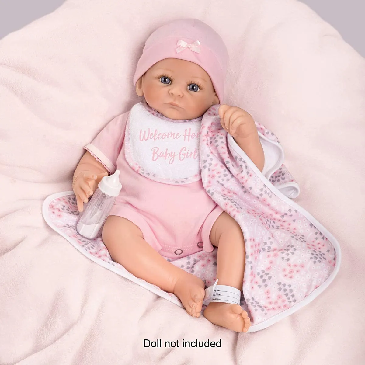 The Ashton-Drake Galleries Welcome Home Baby Doll Accessory Set with Drawstring Storage Bag
