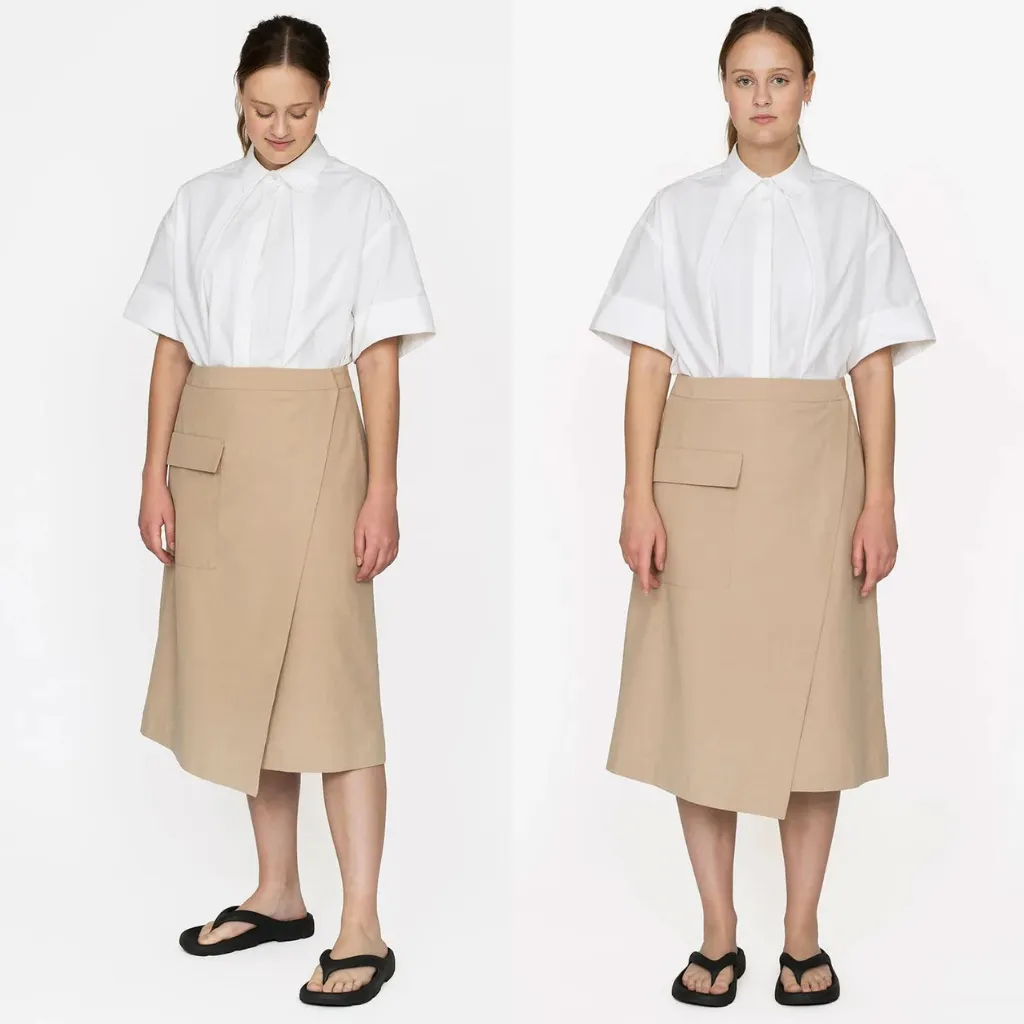 THE ASSEMBLY LINE • Asymmetric Skirt Sewing Pattern (XS - L)