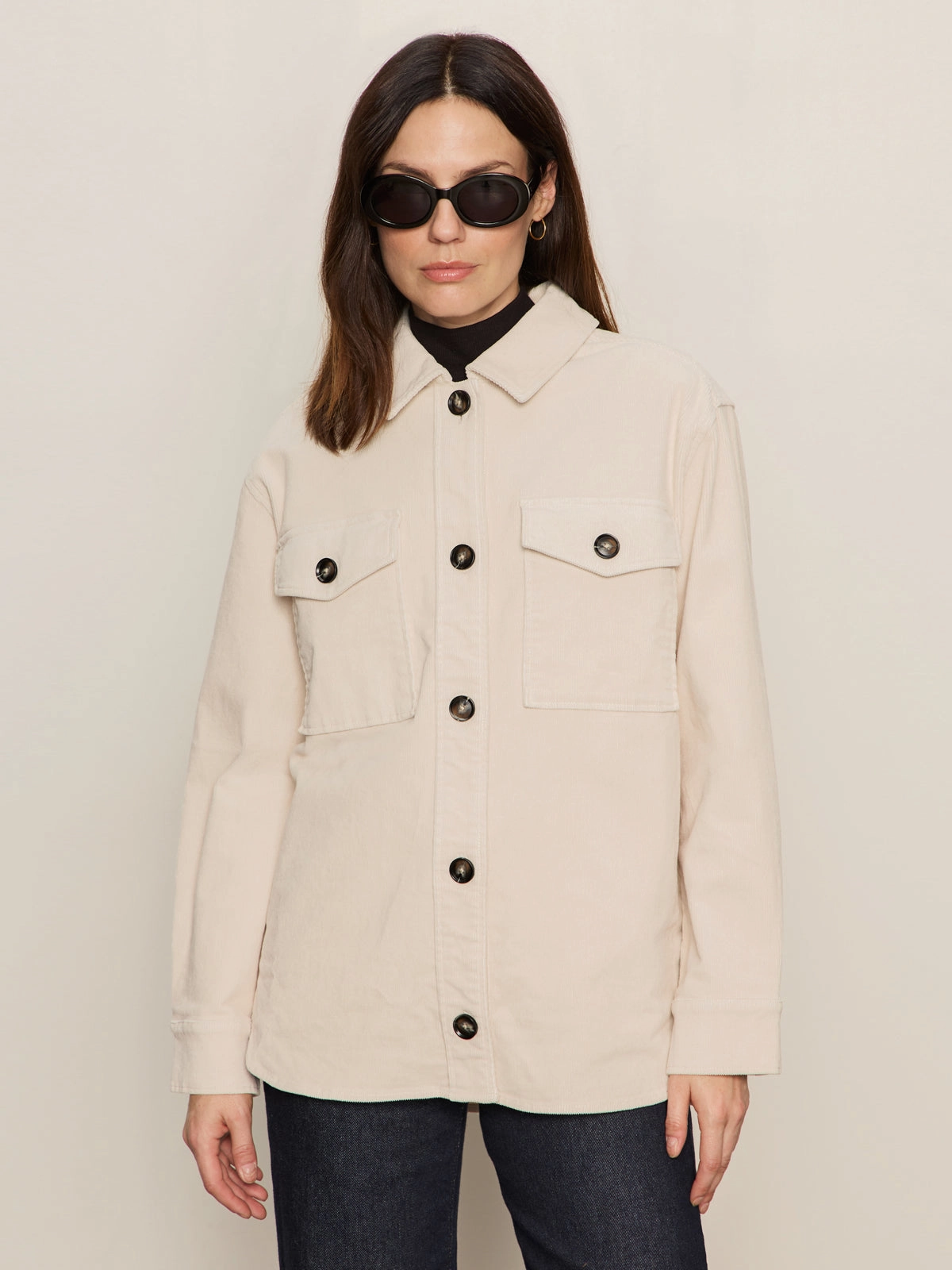 The Corduroy Shacket Mother Of Pearl clearance