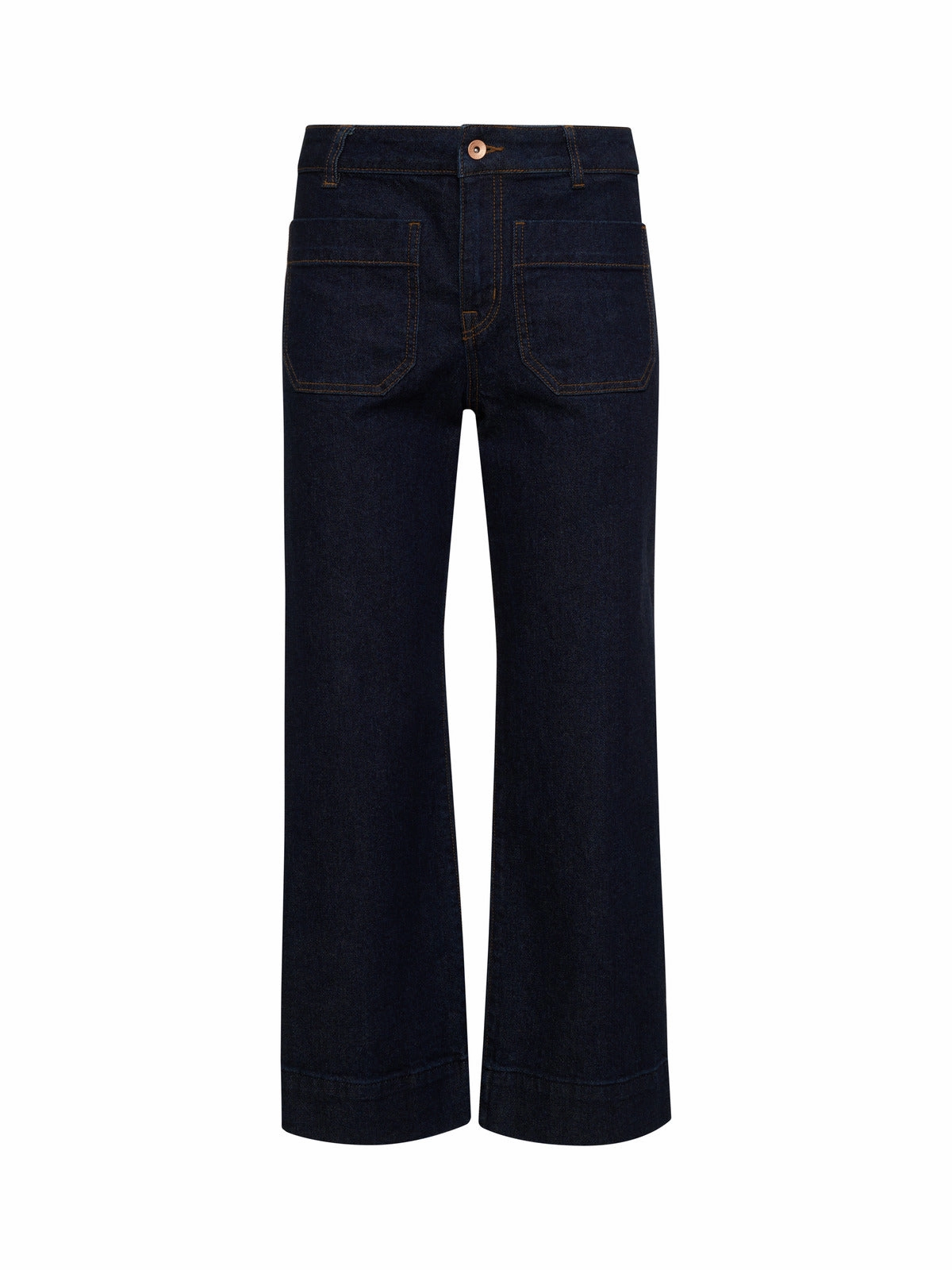 Effortless Look Yoga Ready The Marine Standard Rise Denim Pant Magnetic