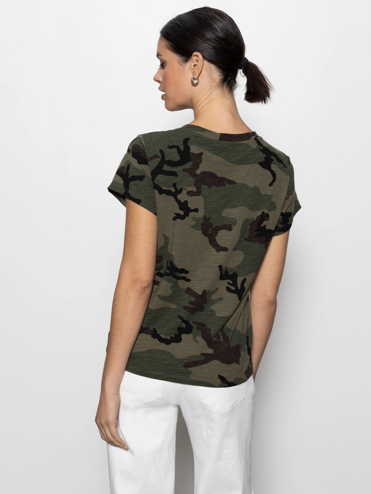 The Perfect Tee Hiker Camo LongLastingColor High Density Fabric