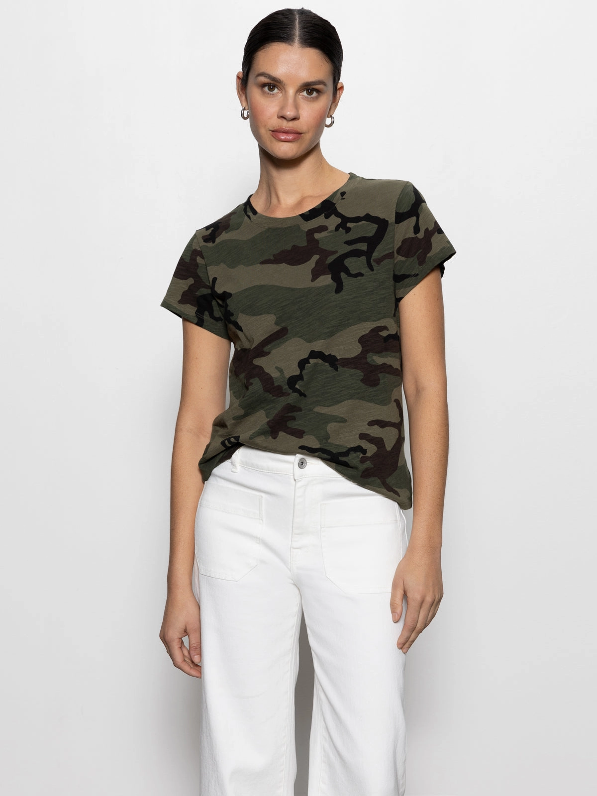 The Perfect Tee Hiker Camo Comfy Layering Eco-friendly