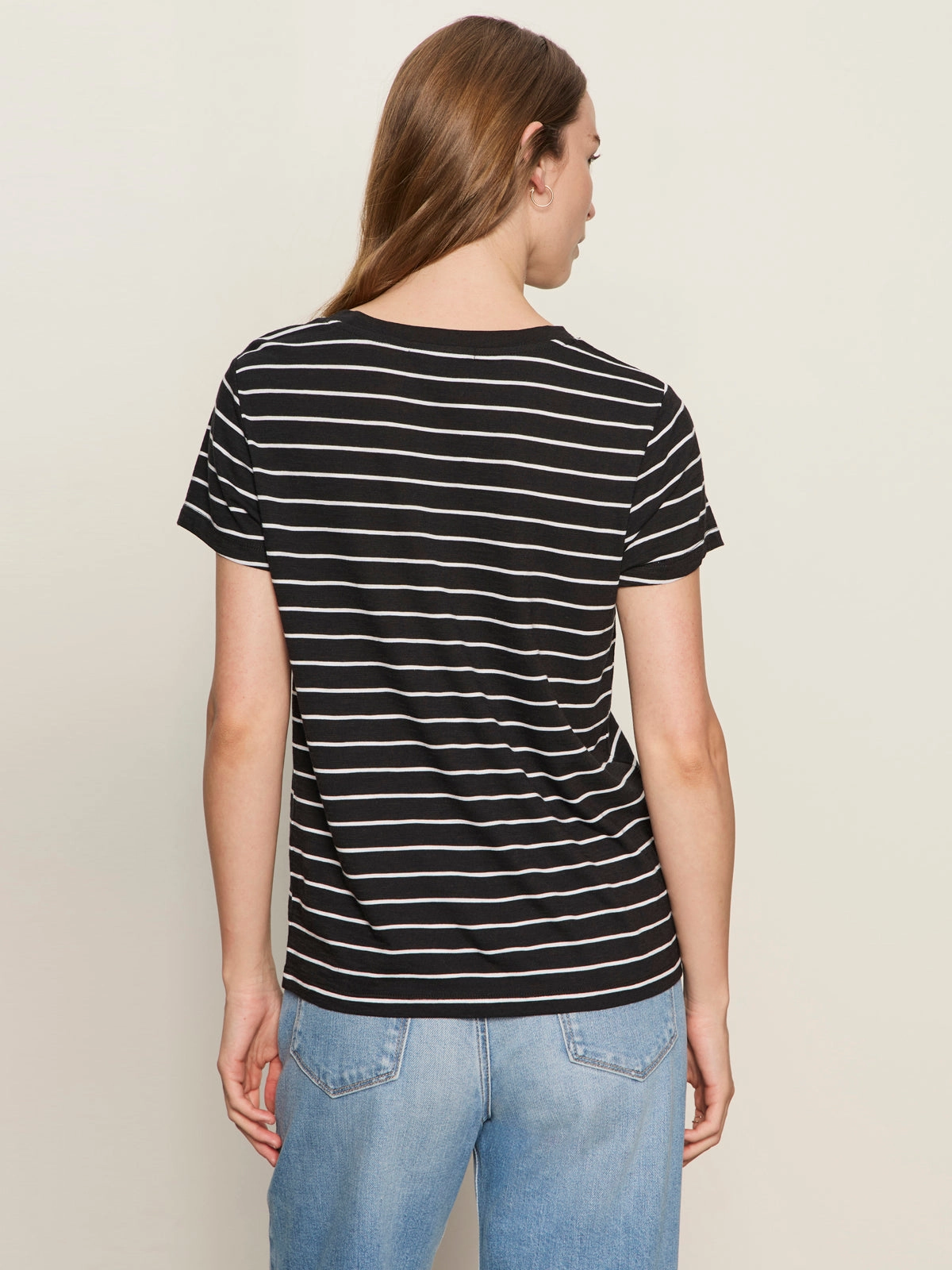 Animal print wildness The Perfect Tee White/Black Stripe