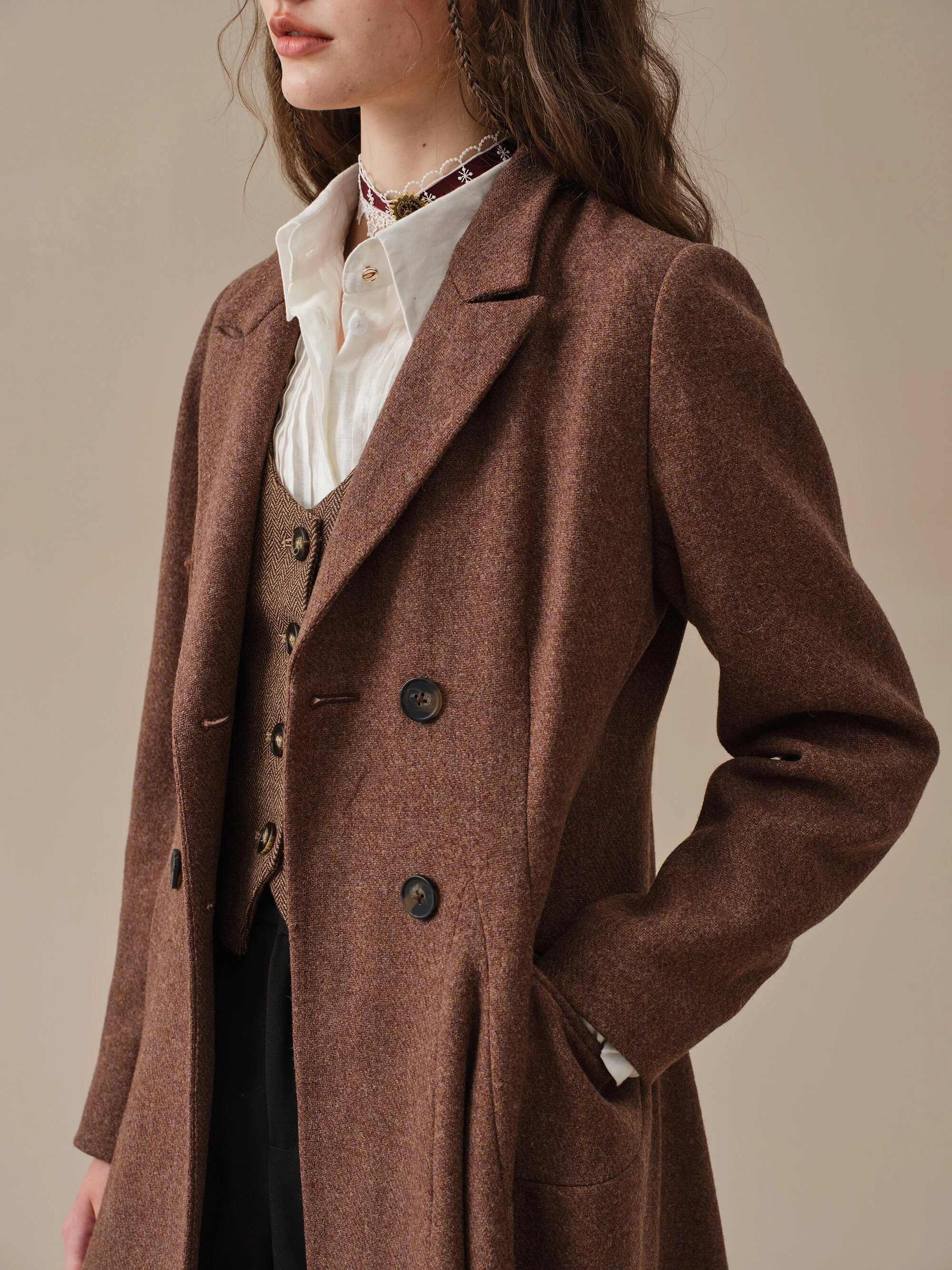 Spring Mood Thermal-Lined The Roman Holiday 17 | 100% wool classic coat