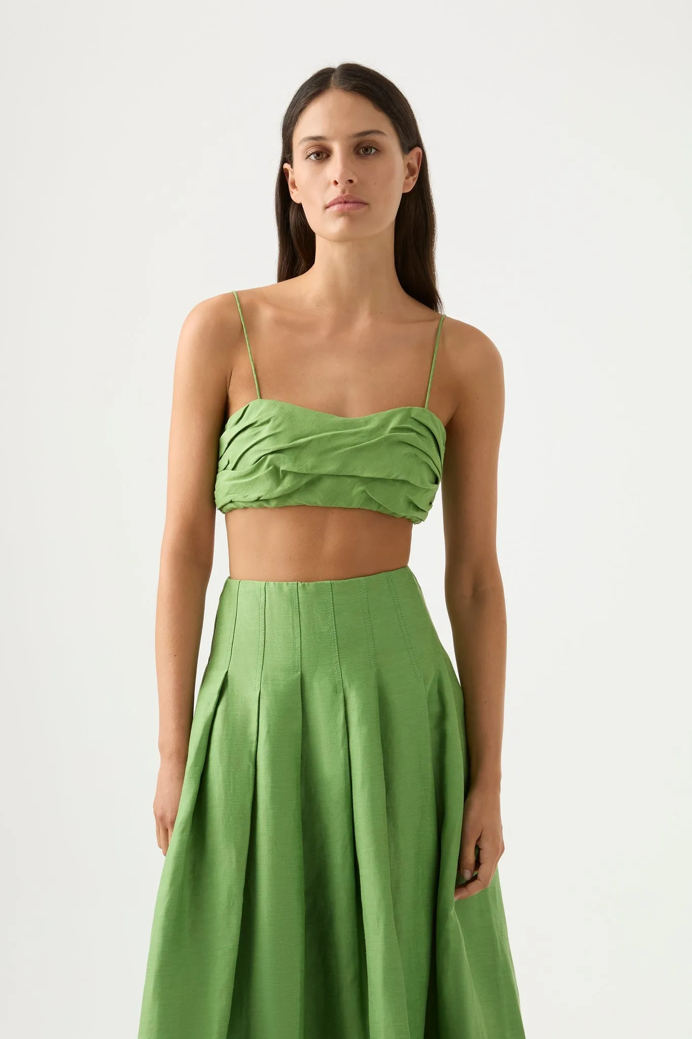 Thea Draped Twist Crop Top