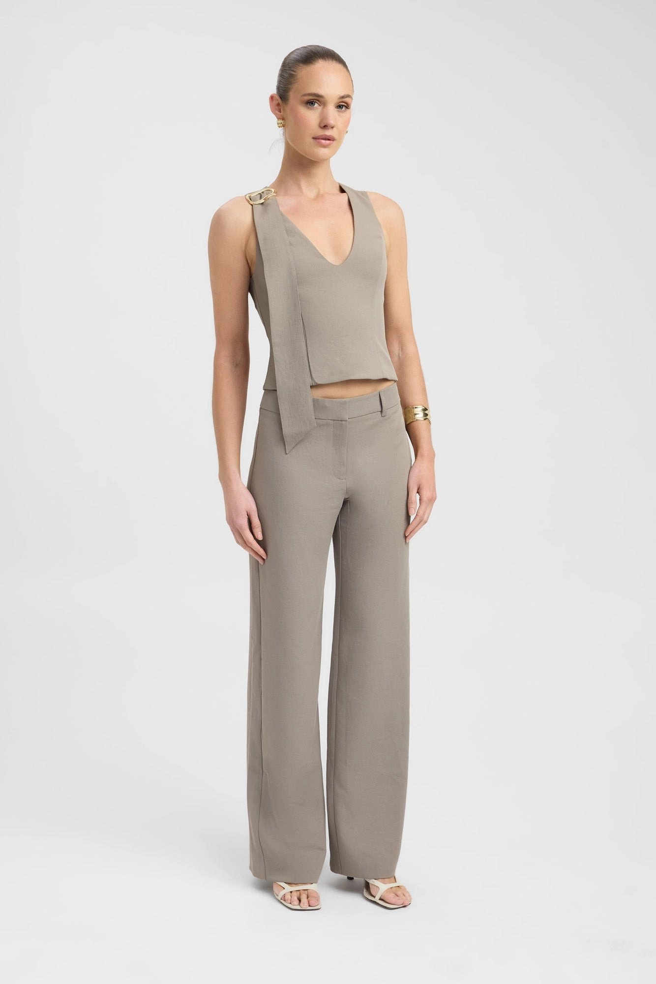 Anti Slip Waistband Sleek Comfort Ariel Low Rise Pant