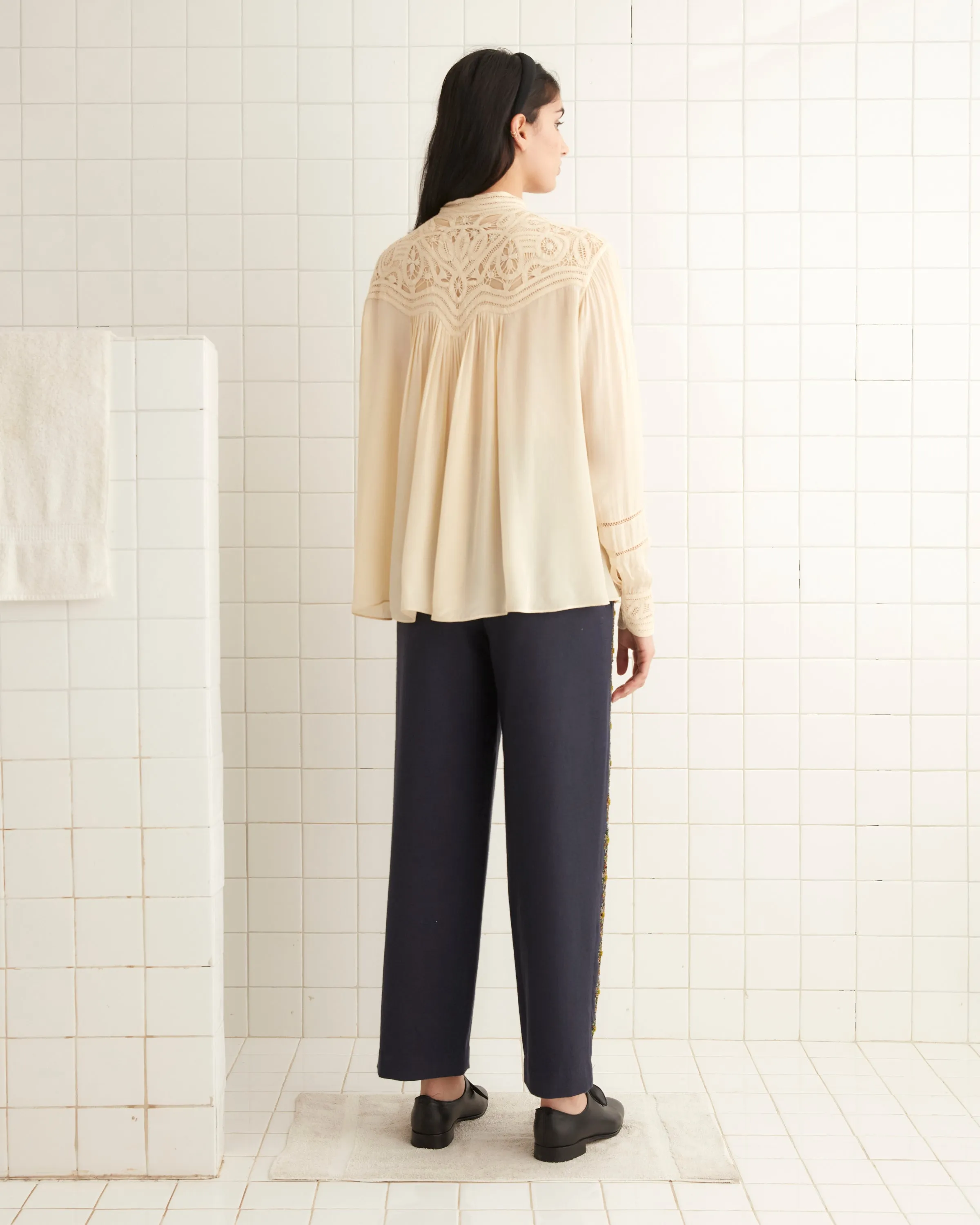 Threadwork Tippet Blouse