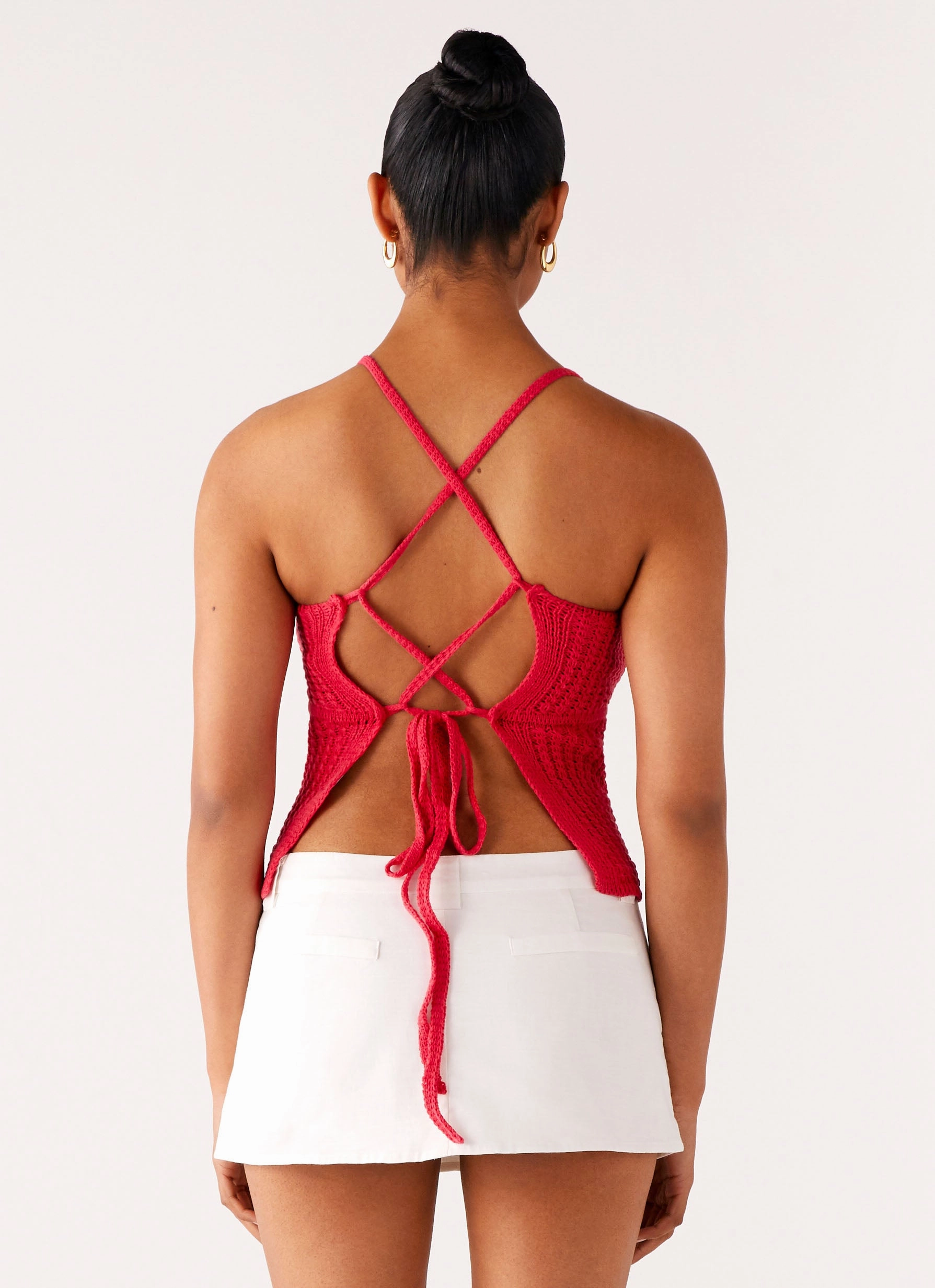 Tiare Crochet Top - Fuchsia Anti Static Treatment Stay Cool Technology