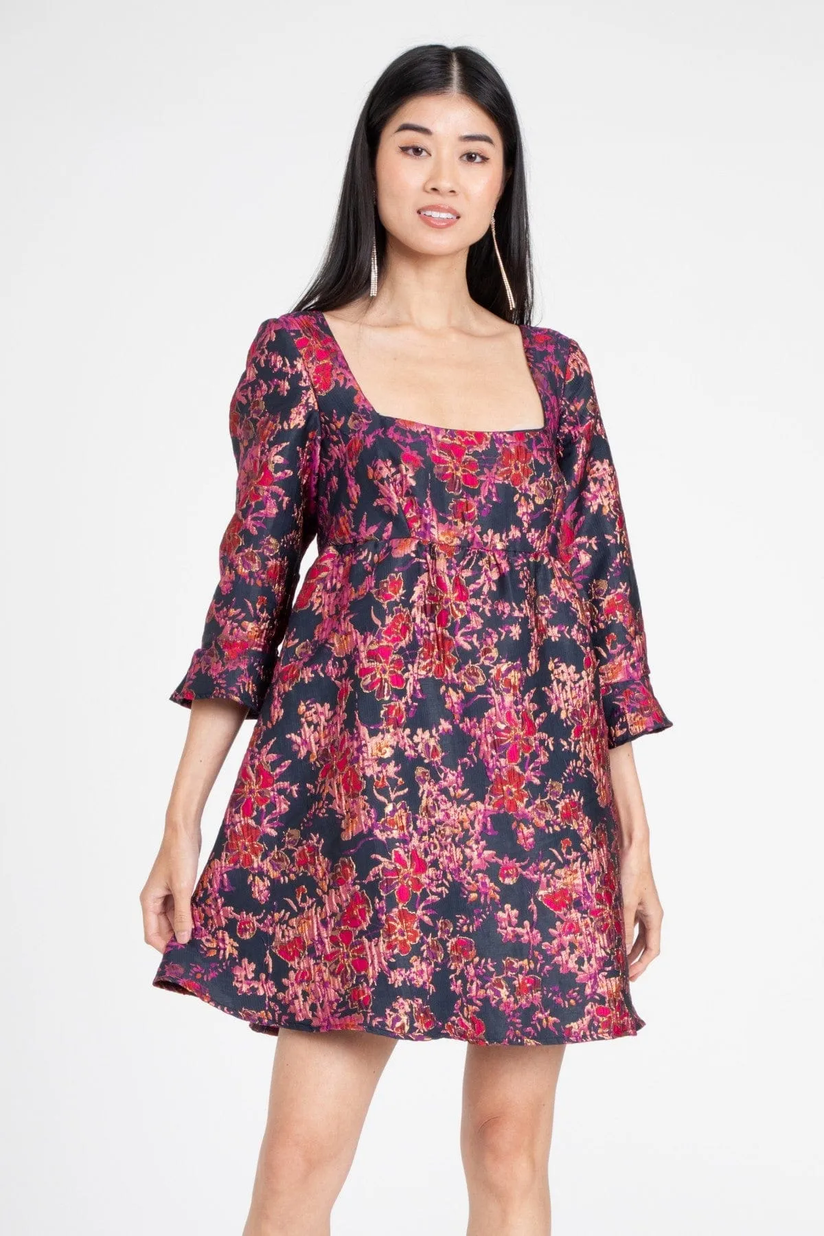 Baby Doll Dress ?C Viola Bloom Hidden-Pocket