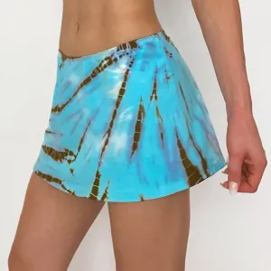tie dye mini skirt - xs/s