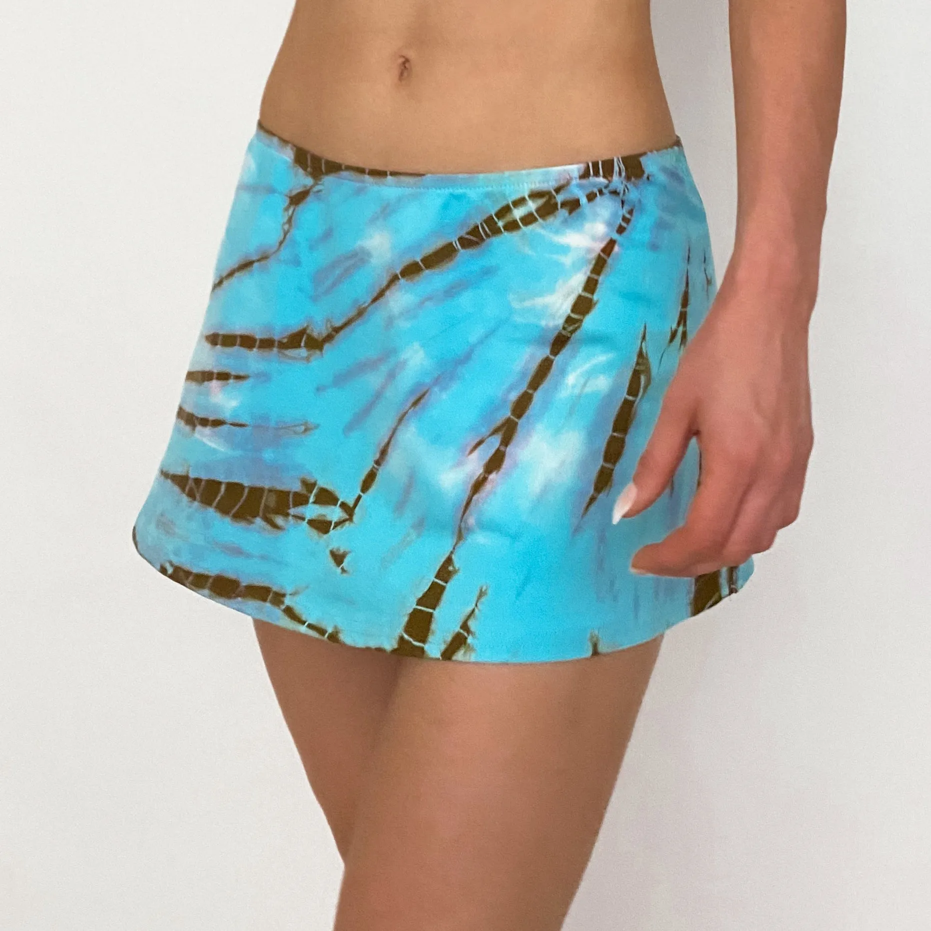 tie dye mini skirt - xs/s