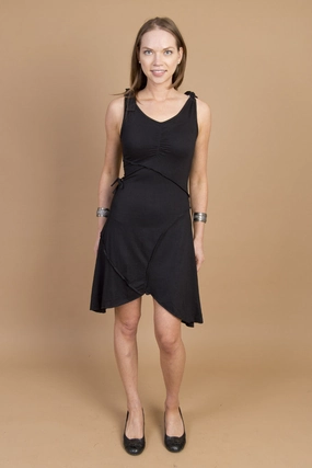 Tie Dress Vibrant Edge Fitted Look