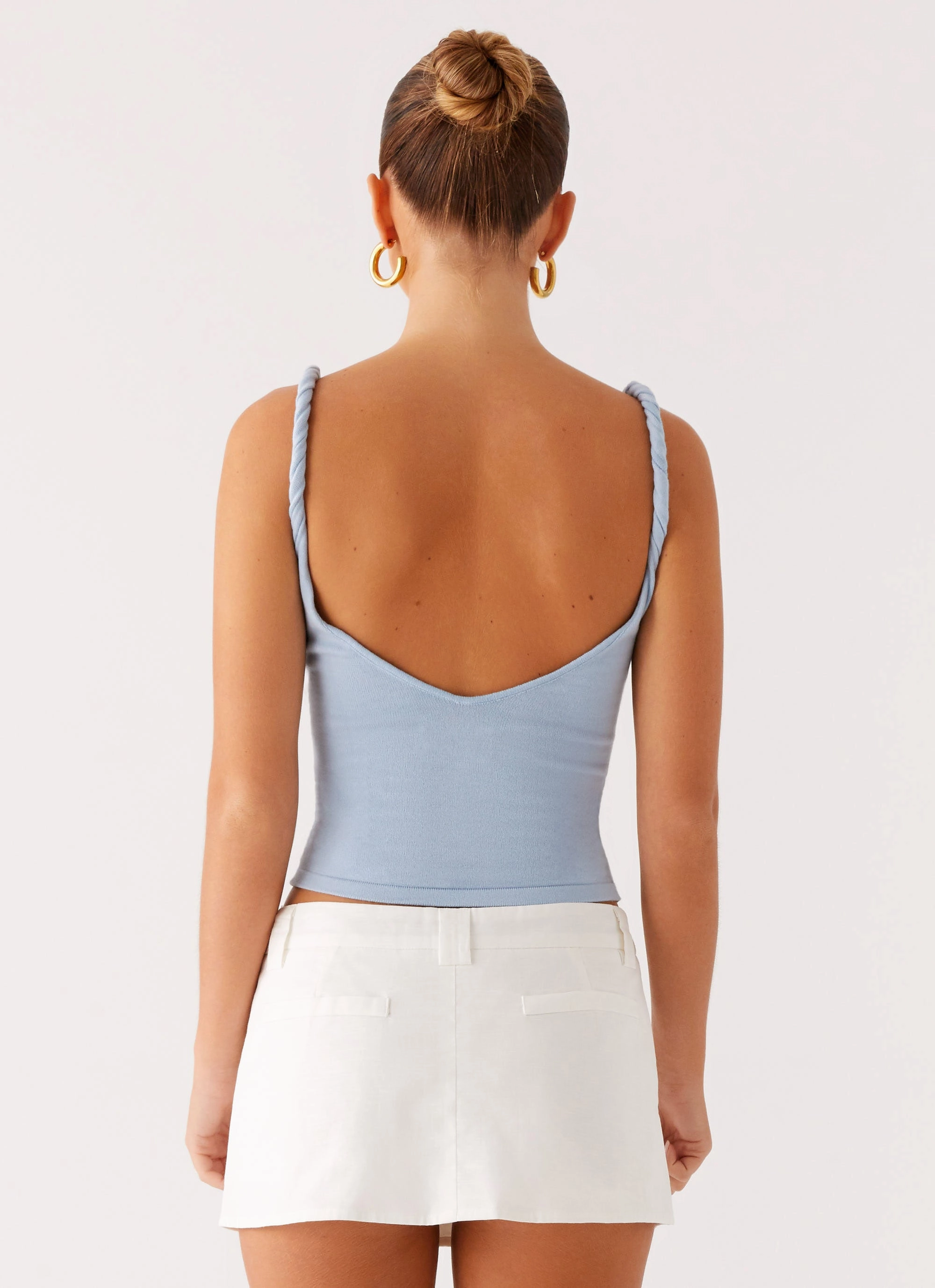 On Trend Linen Mini Skort - White Dynamic Motion Move Easy