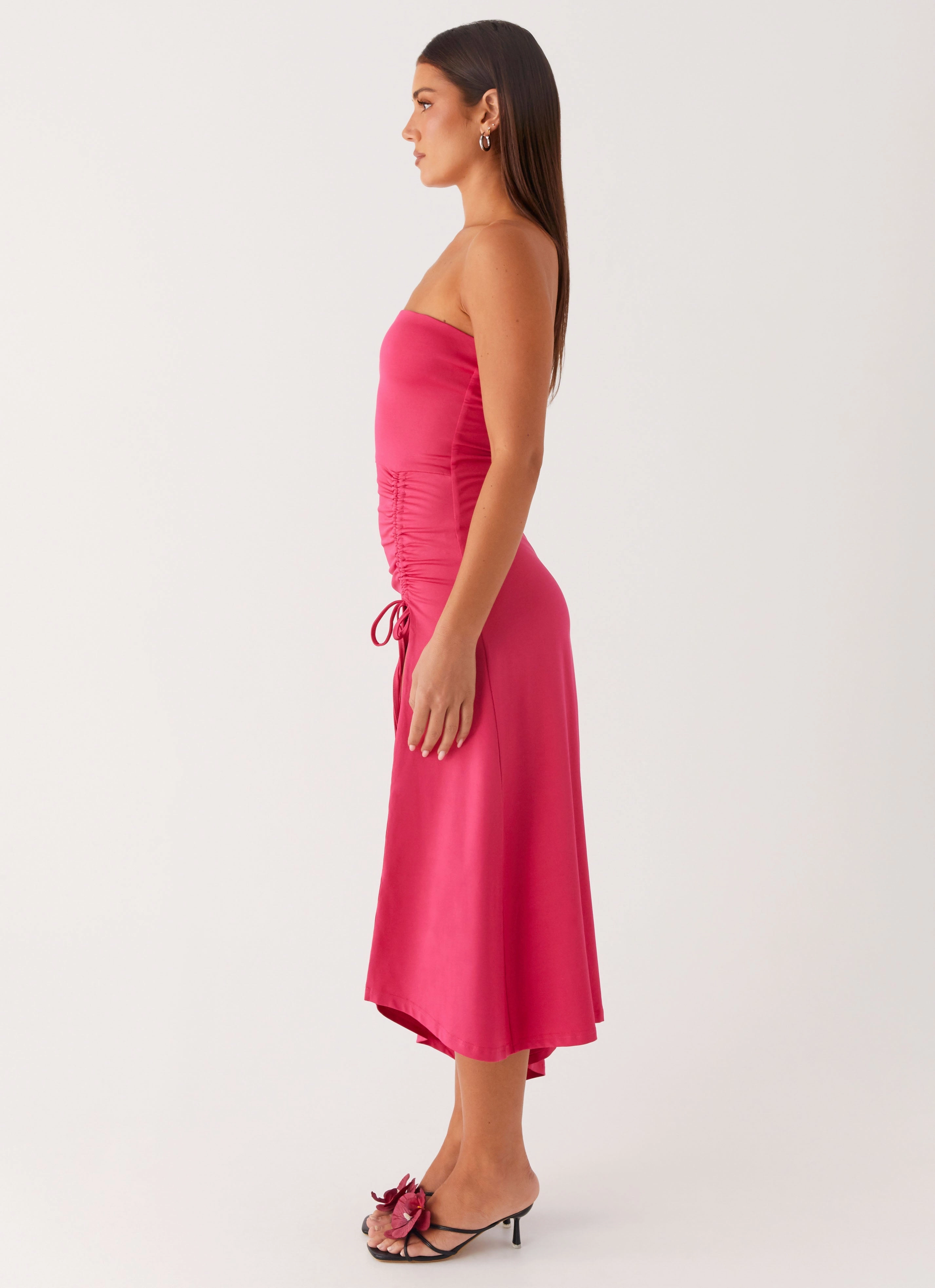 Laoise Midi Dress - Hot Pink Layering Fit