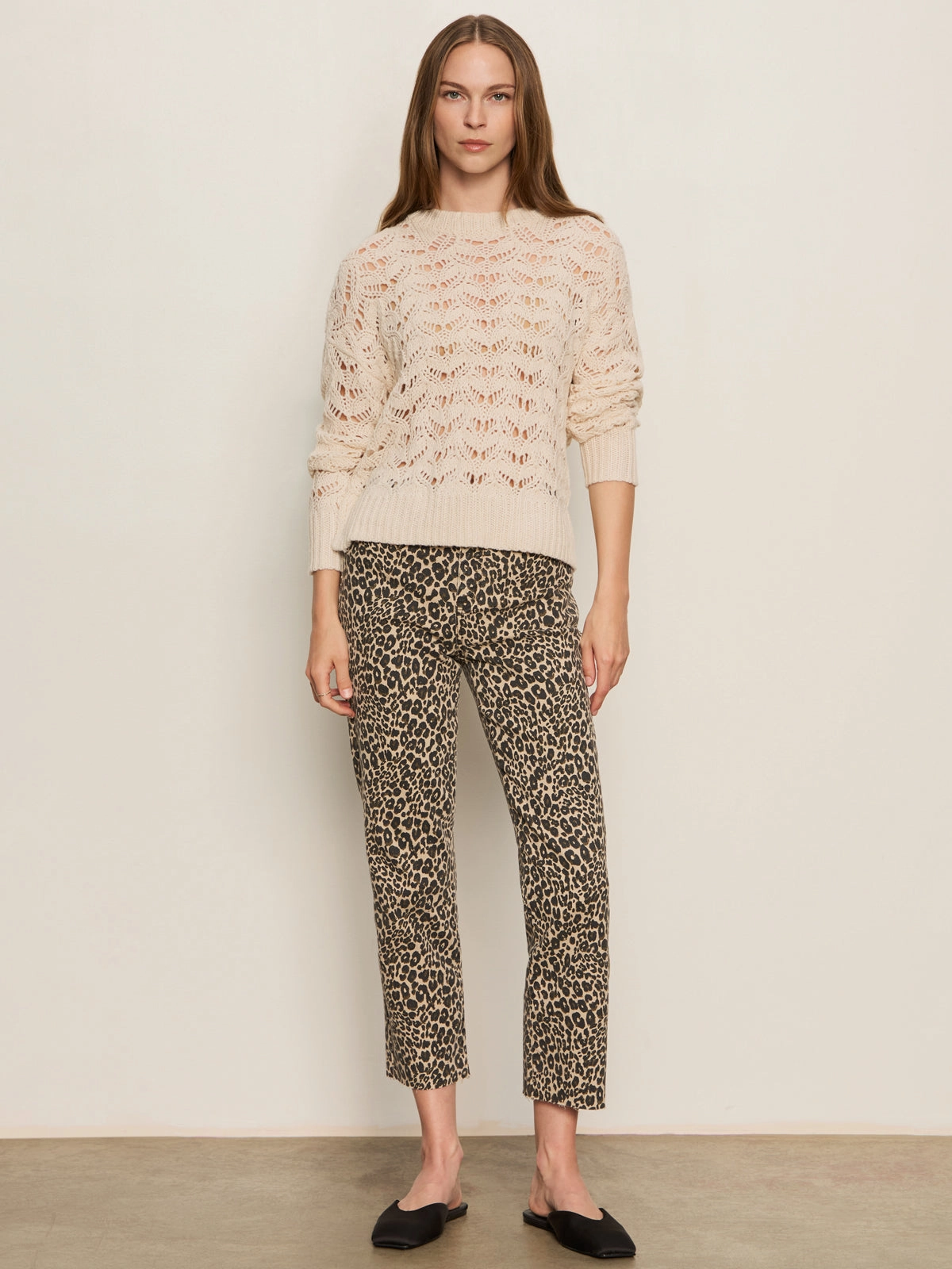 Anti Cling Finish Cadence 90's Straight Crop Jean French Kitty