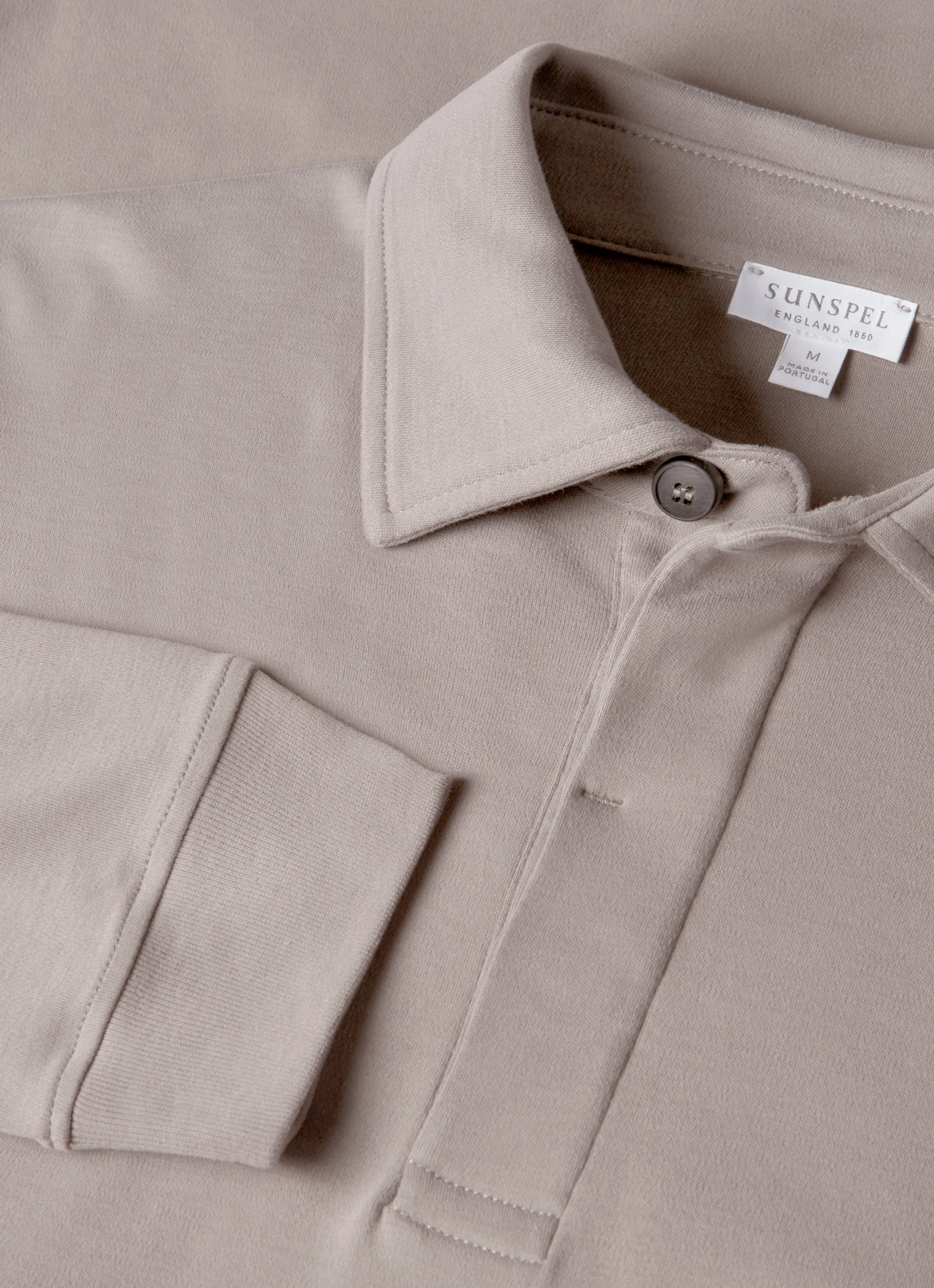 Men's Heavyweight Rugby Polo Shirt in Iron Grey Sporty Top