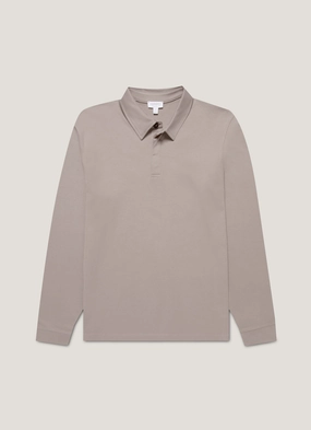 Timeless Wear Men's Heavyweight Rugby Polo Shirt in Iron Grey Sporty Appearance Men's Heavyweight Rugby Polo Shirt in Iron Grey