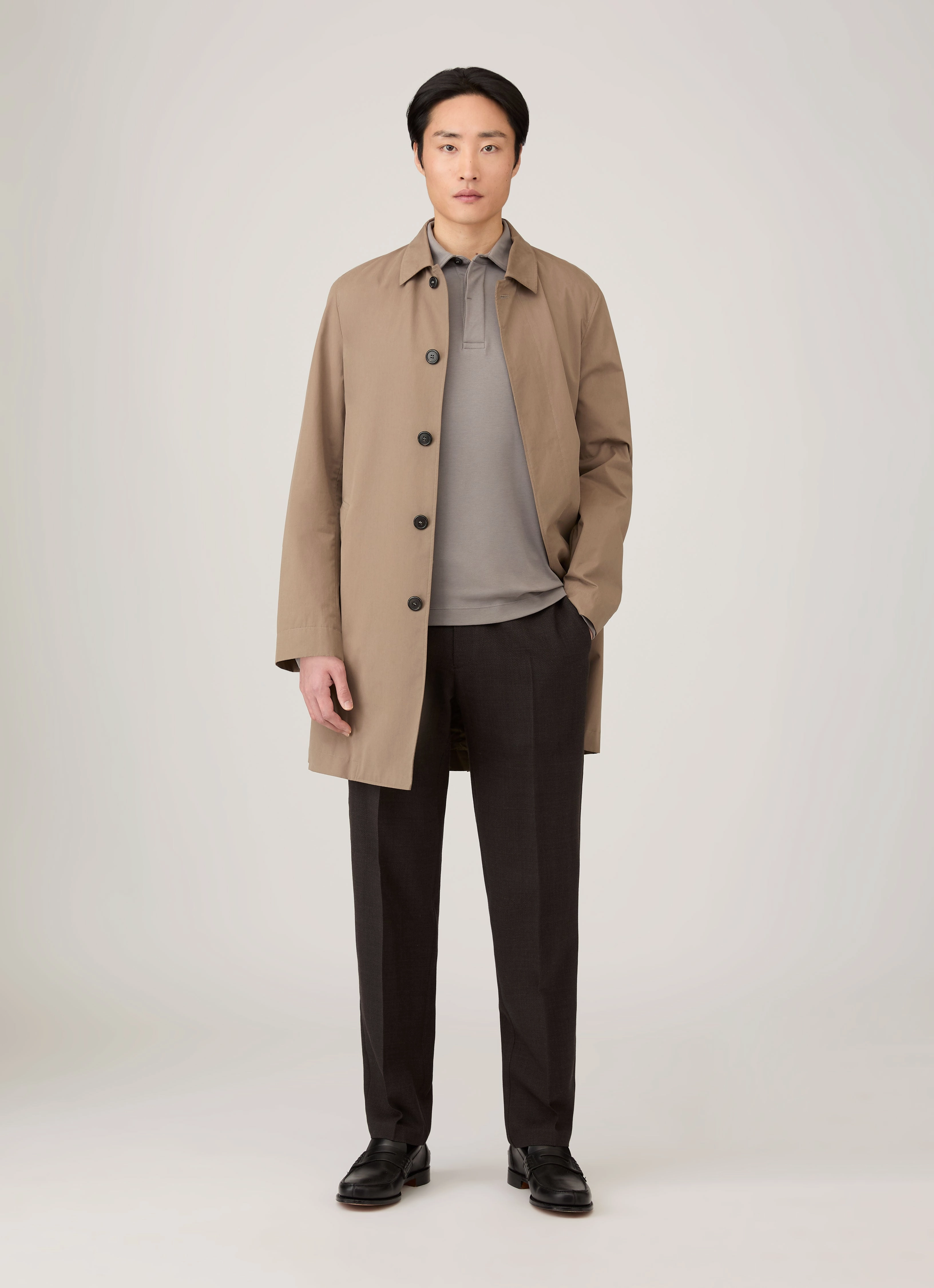 Men's Heavyweight Rugby Polo Shirt in Iron Grey Fashionable Top Timeless Shirt