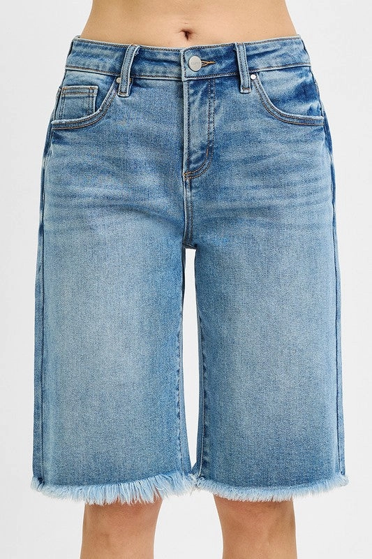 Weekend Style Crisp Details TINA TUMMY CONTROL MID RISE FIT BERMUDA S-XL