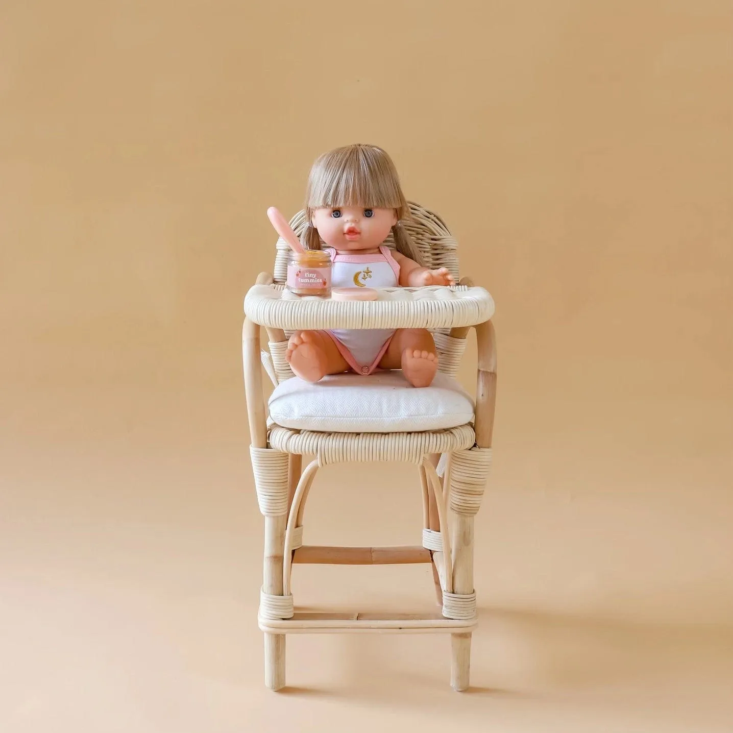 Tiny Tummies Peach Jelly Jar and Spoon