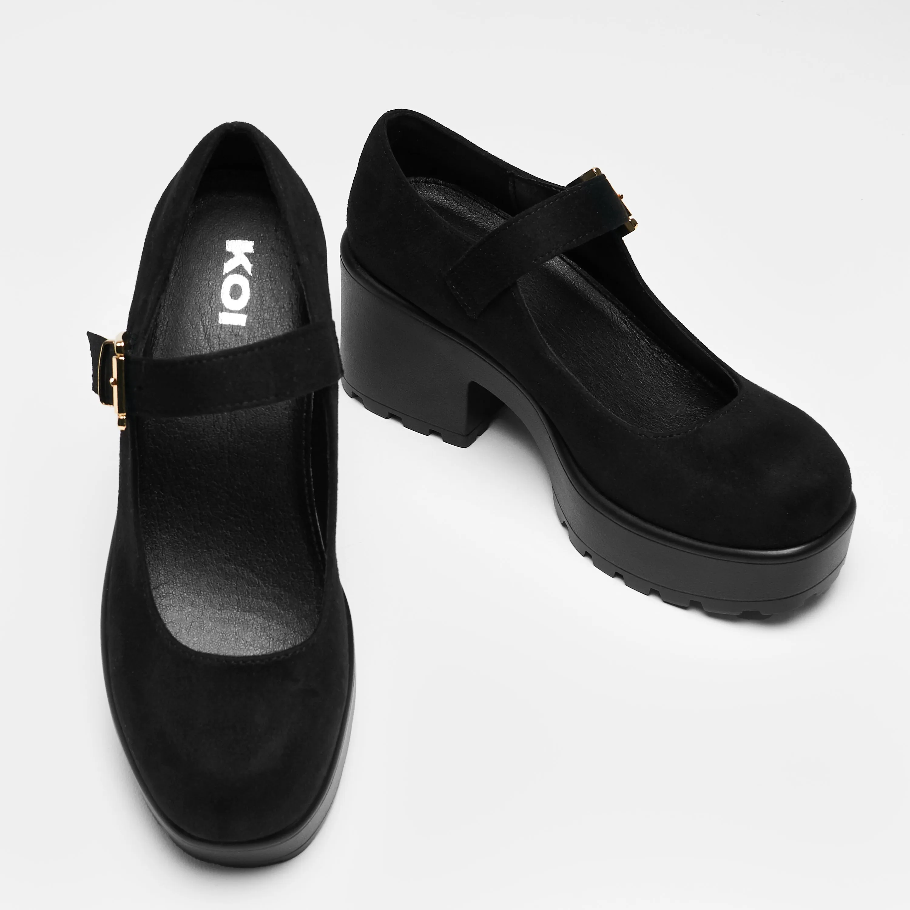 TIRA Black Mary Jane Shoes 'Suede Edition'