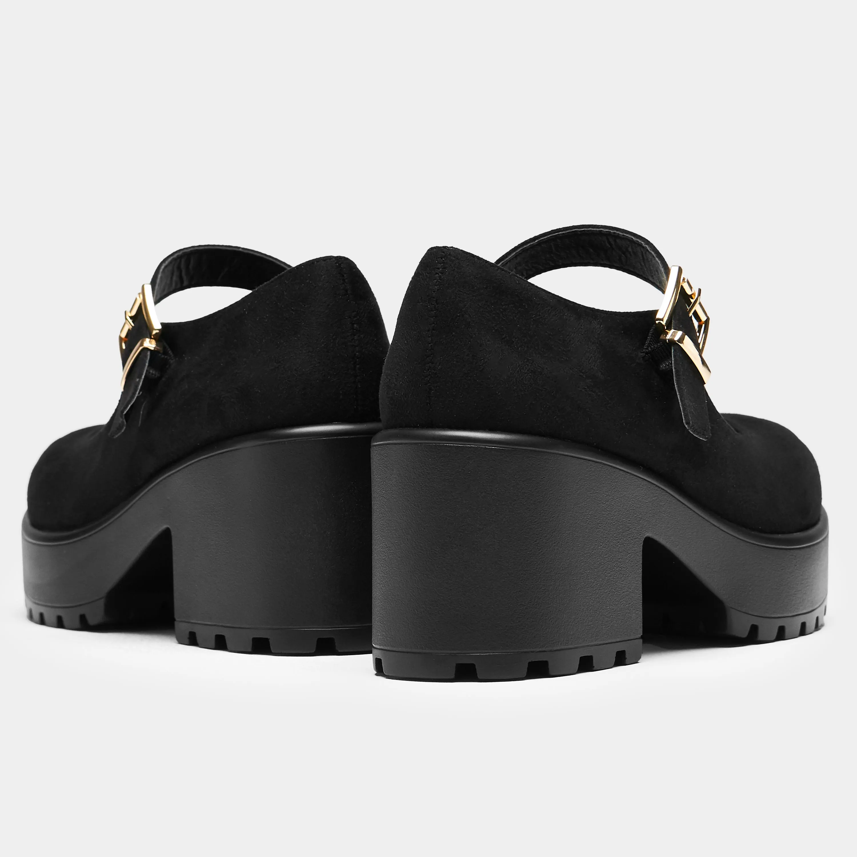 TIRA Black Mary Jane Shoes 'Suede Edition'