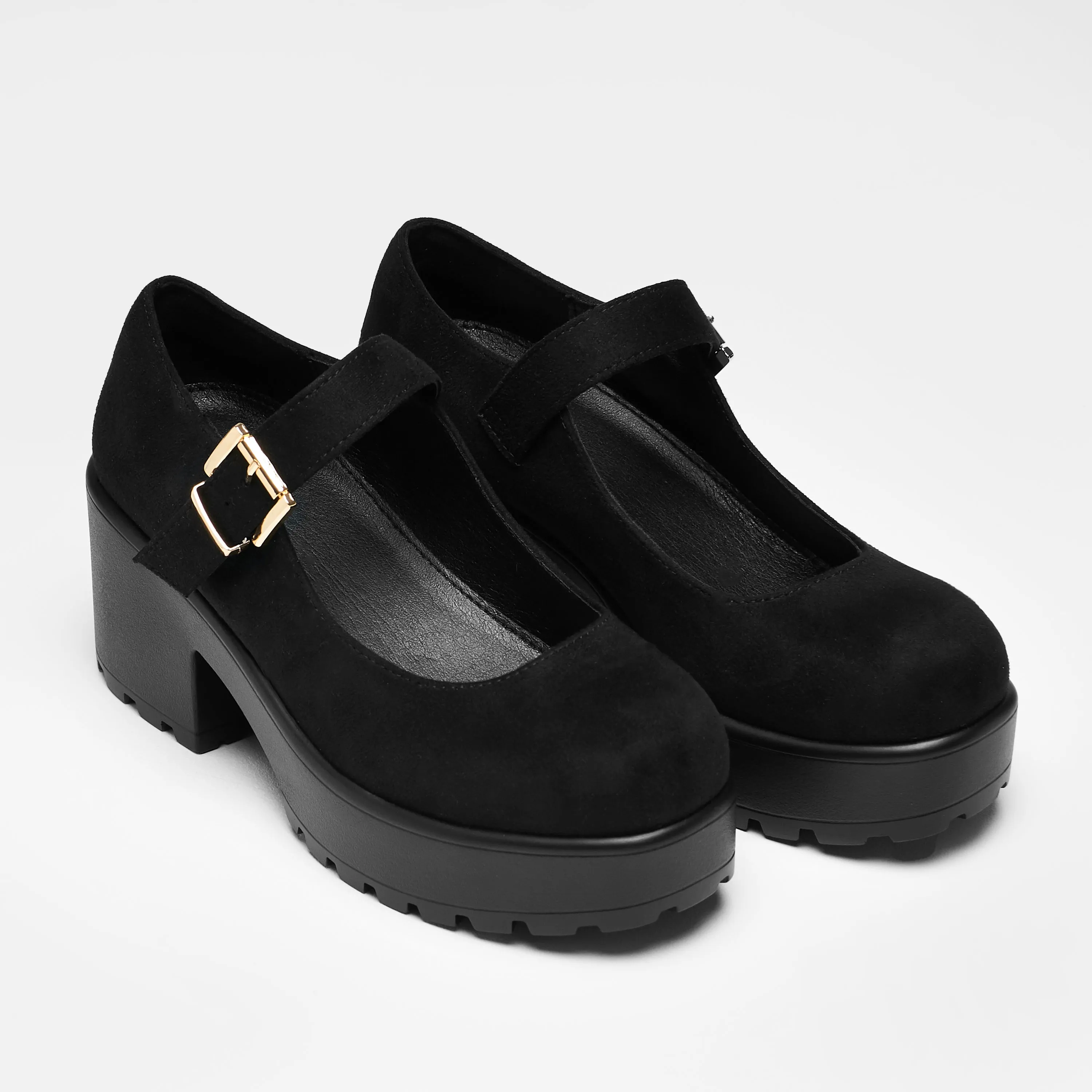 TIRA Black Mary Jane Shoes 'Suede Edition'