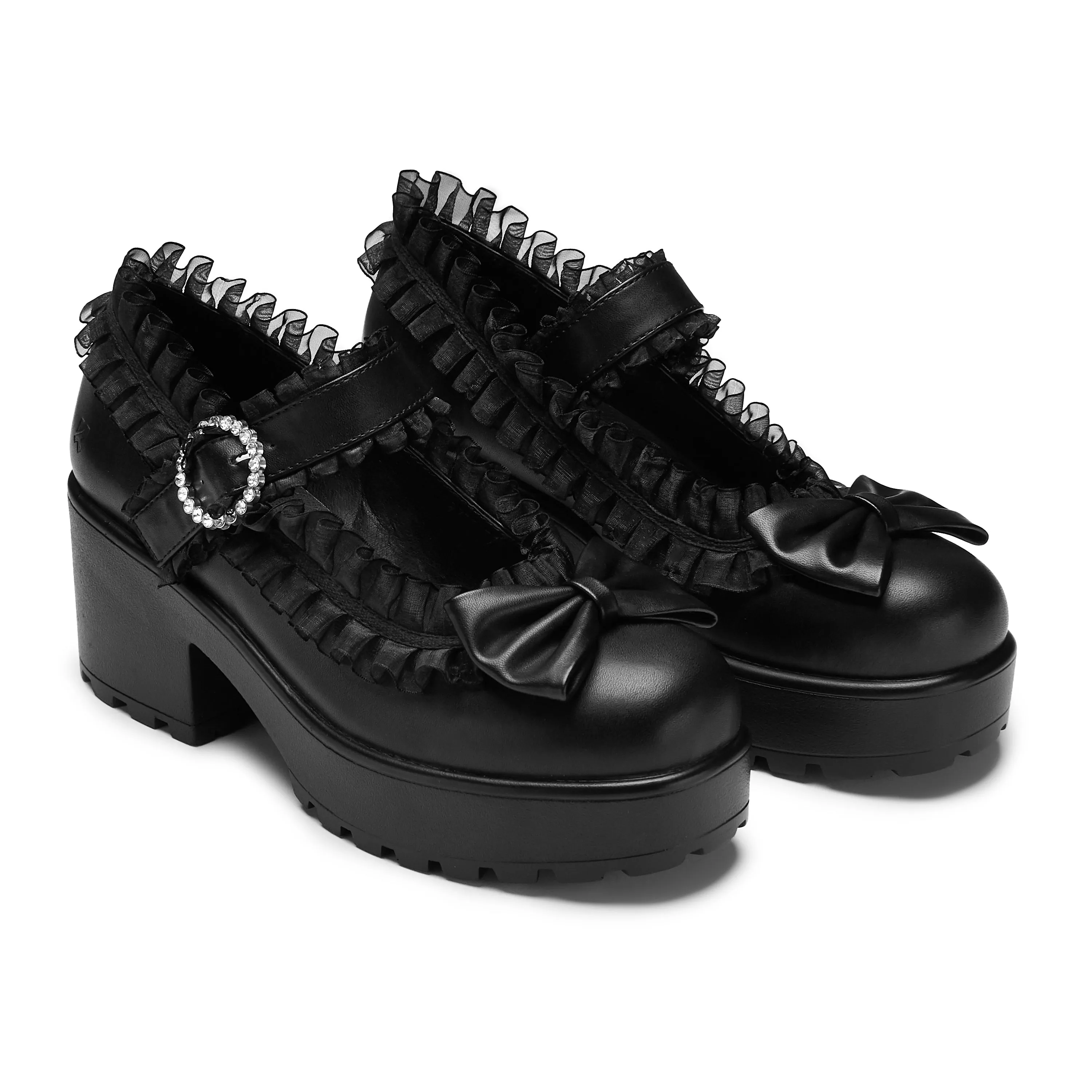 Tira Ruffle Mary Janes ‘ Dark Delights Edition’