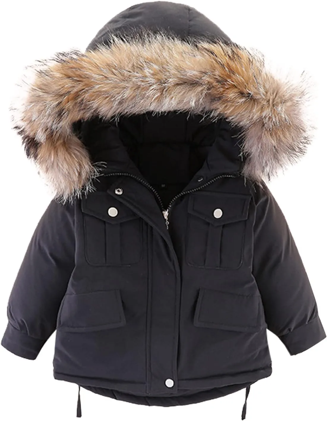 Toddler Girls Boys Winter Thick Warm Hooded Puffer Down Jacket Coat Paraks Jumpsuit Two Piece Snowsuit Ski Pants Set