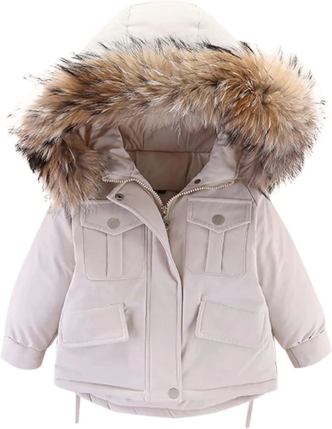 Toddler Girls Boys Winter Thick Warm Hooded Puffer Down Jacket Coat Paraks Jumpsuit Two Piece Snowsuit Ski Pants Set