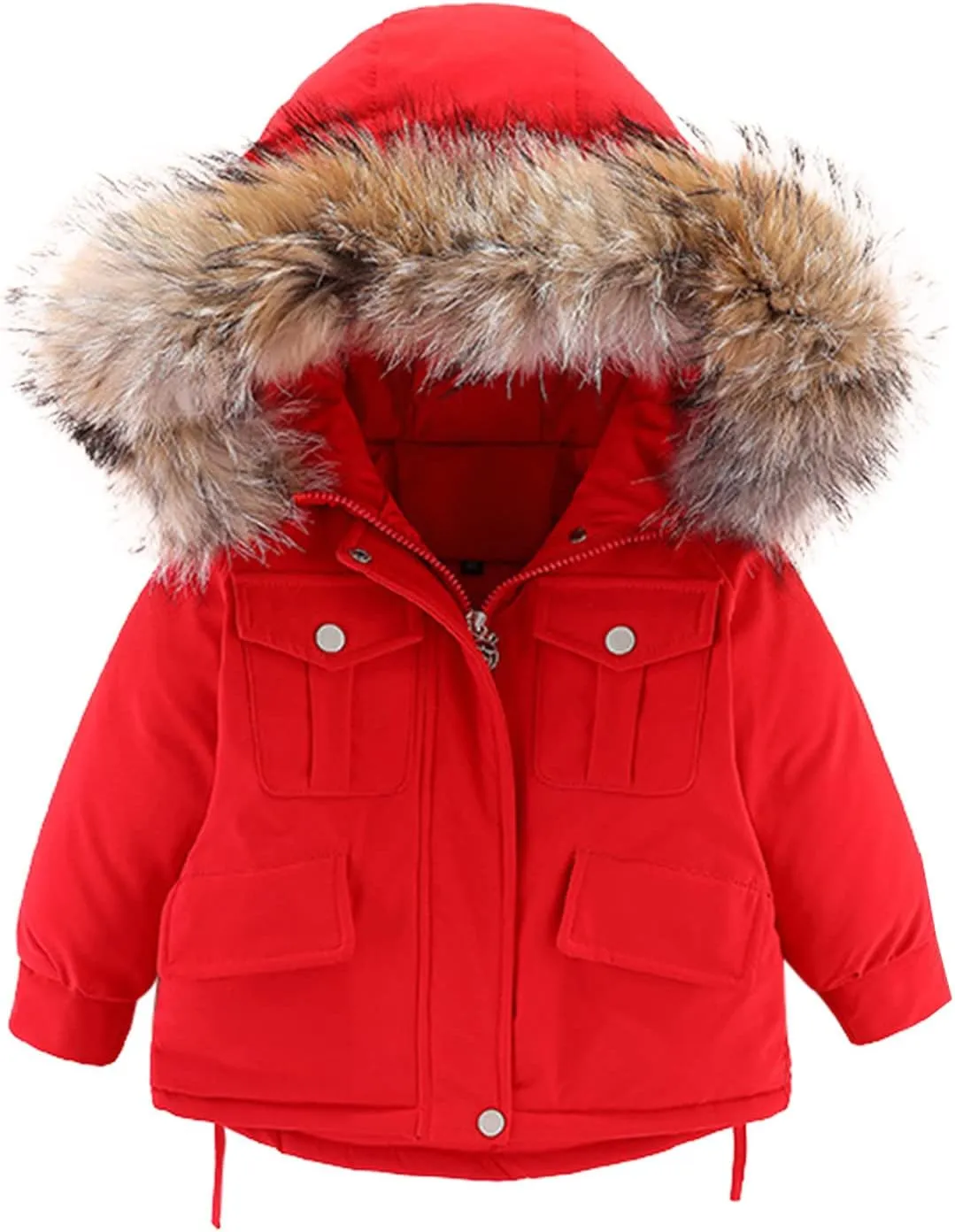Toddler Girls Boys Winter Thick Warm Hooded Puffer Down Jacket Coat Paraks Jumpsuit Two Piece Snowsuit Ski Pants Set