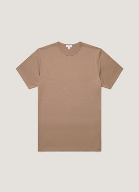 Top choice Men's Classic T-shirt in Dune Men's Classic T-shirt in Dune Crew Neck Design Sport Flex Fit