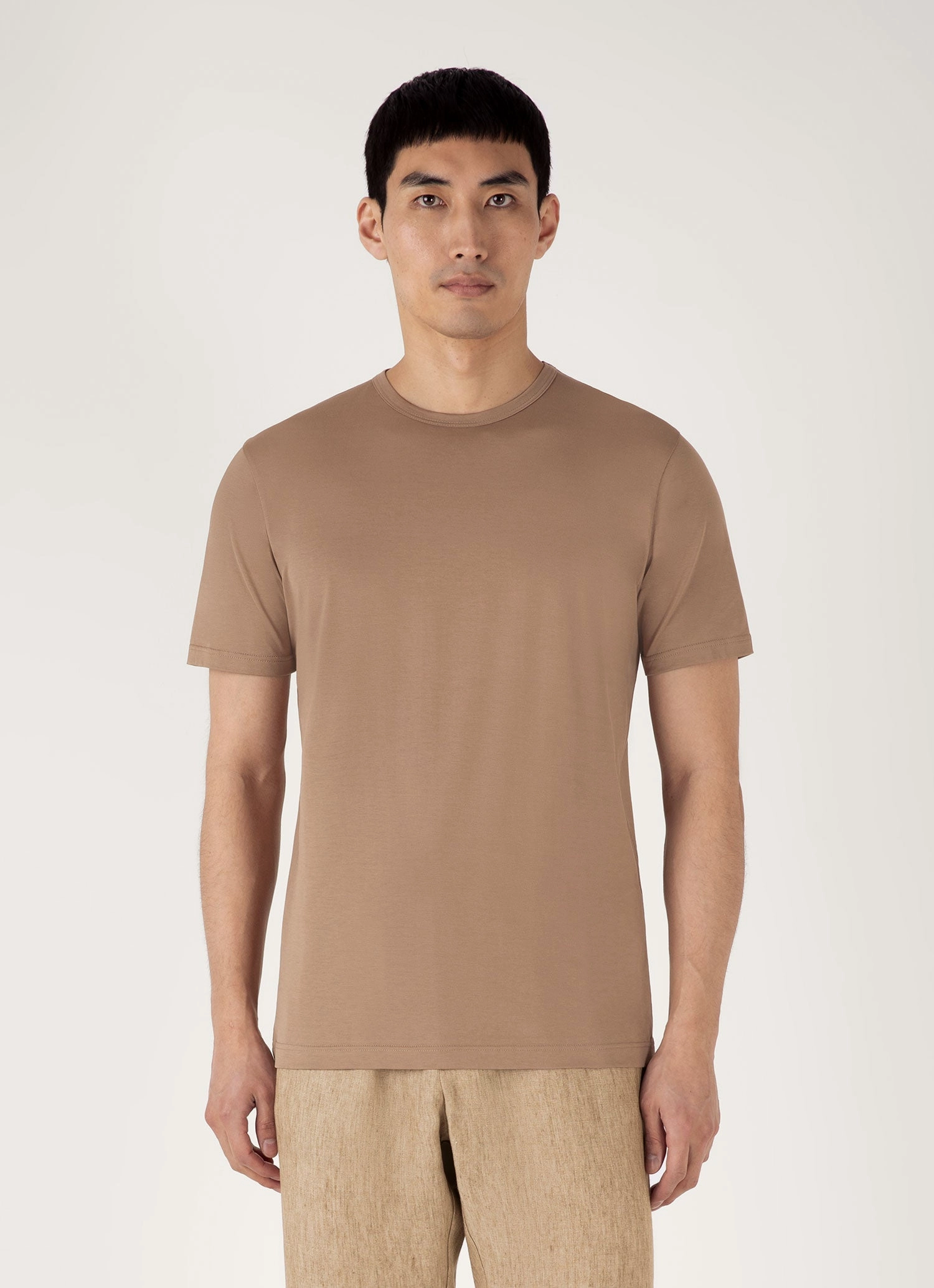 Sun Protection Cozy Apparel Men's Classic T-shirt in Dune