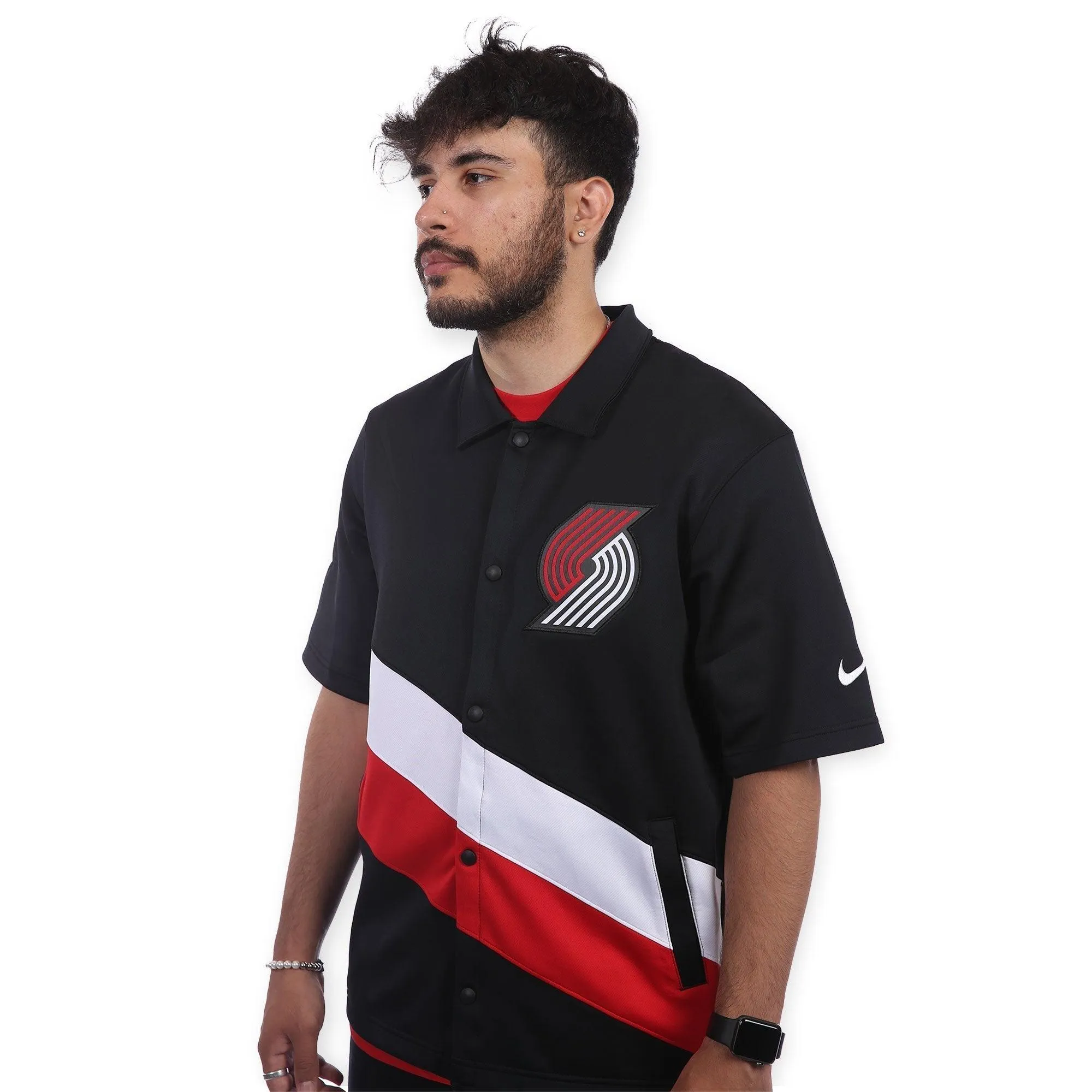 Trail Blazers Nike City Mixtape Showtime Snap Up Shirt