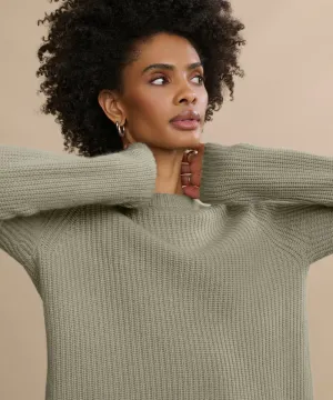 Transseasonal Layering Cashmere Fisherman Sweater Fray Resistant Edges Cashmere Fisherman Sweater