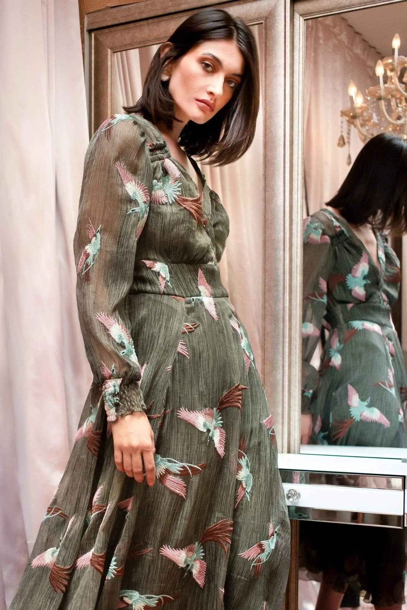 Fresh Glow animal-print Danielle Dress - Heron