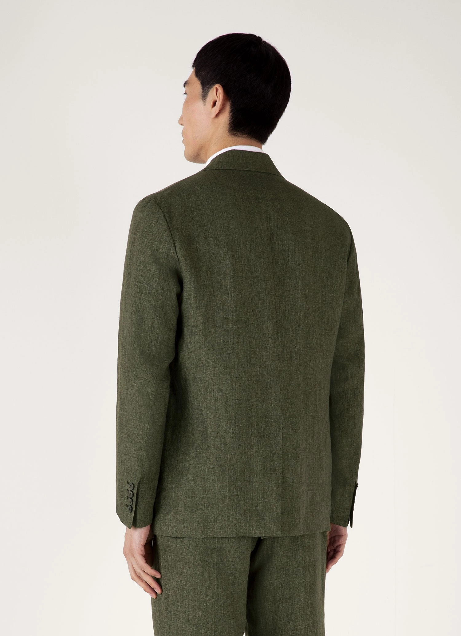 All Weather Protection Men's Linen Blazer in Hunter Green