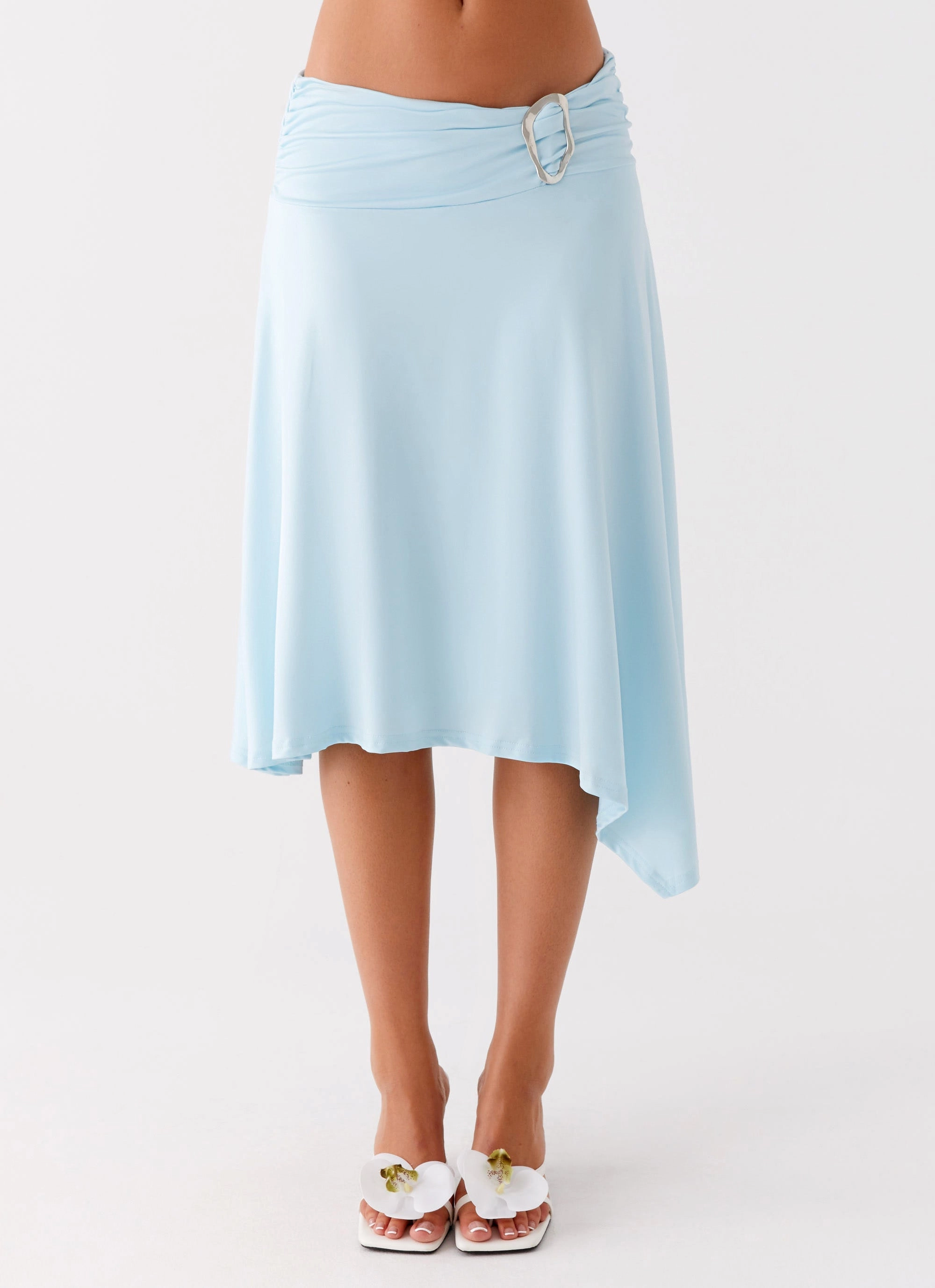 Brisa Midi Skirt - Turquoise Outfit Flow Chill Tones