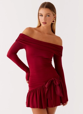 Trendsetting Gear Grazia Mini Dress - Red Maximalist-Trend Grazia Mini Dress - Red
